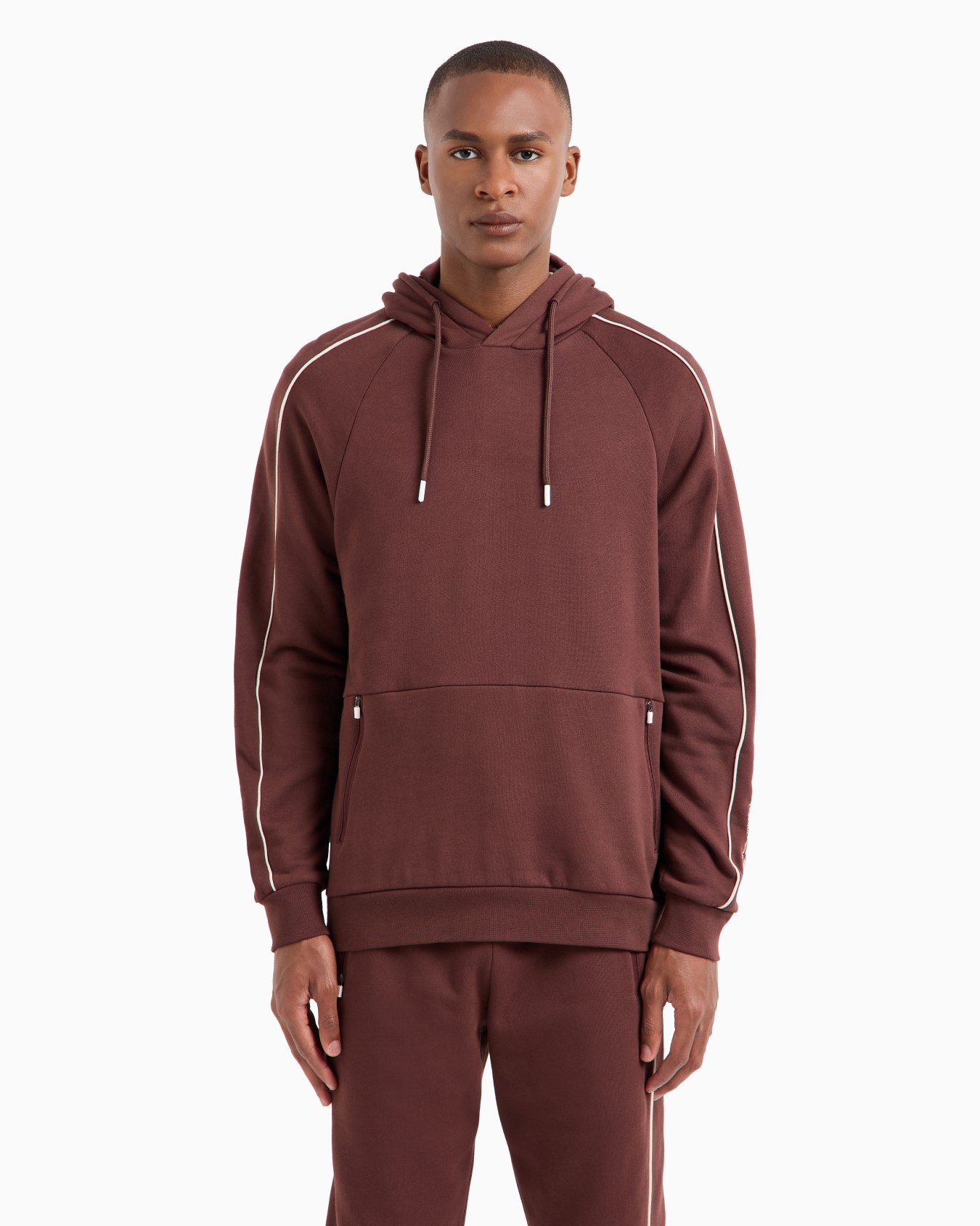 Logo Series hooded cotton sweatshirt Slide 1