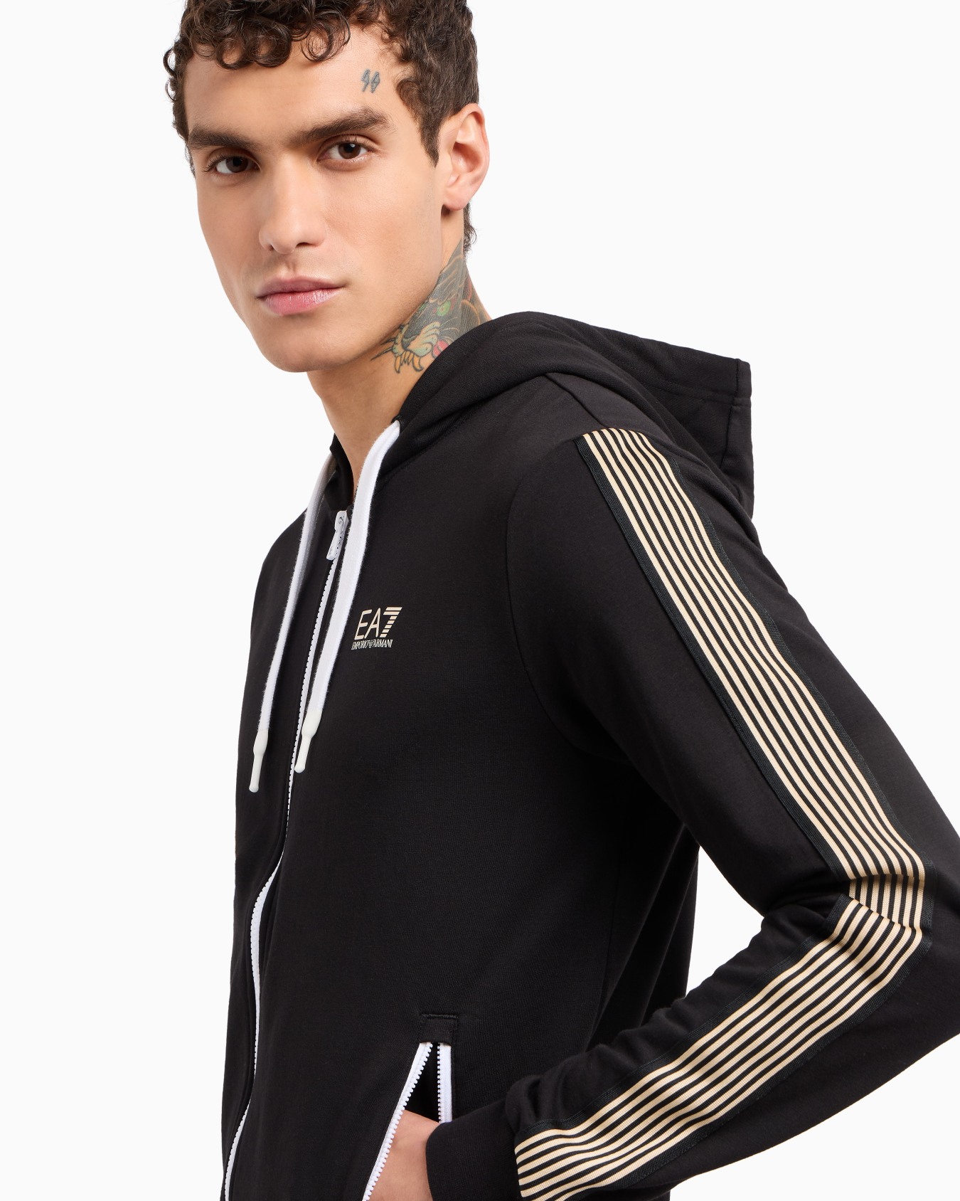 Recycled cotton-blend hooded 7 Lines sweatshirt  Diapositiva 4