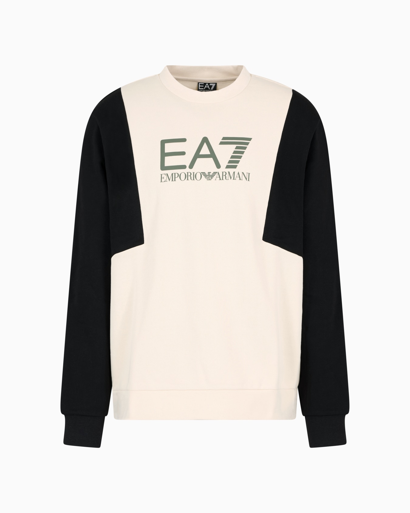 Sweat-shirt ras-du-cou en coton mélangé Athletic Colour Block Diapositive 0