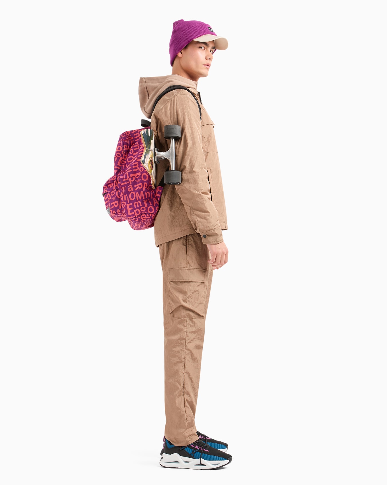 Core Identity nylon cargo trousers  Slide 3