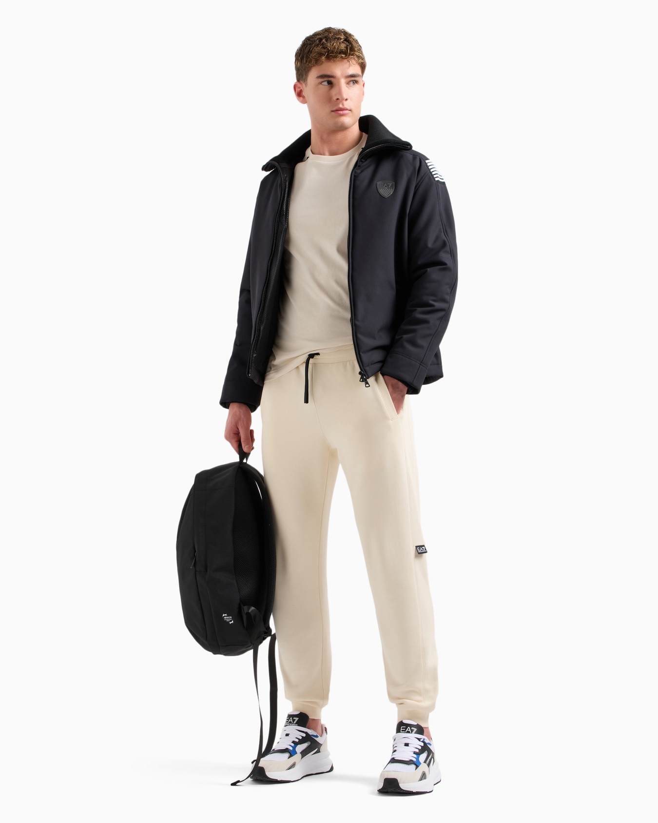 Cotton-blend Logo Series joggers Slide 3