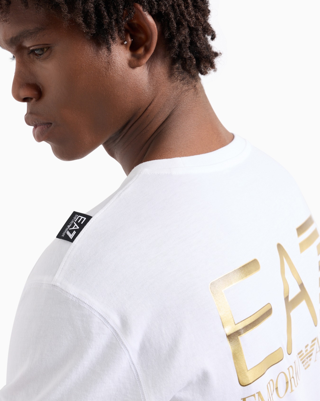 Logo Series T-Shirt mit Rundhalsausschnitt aus Baumwolle Folie 4