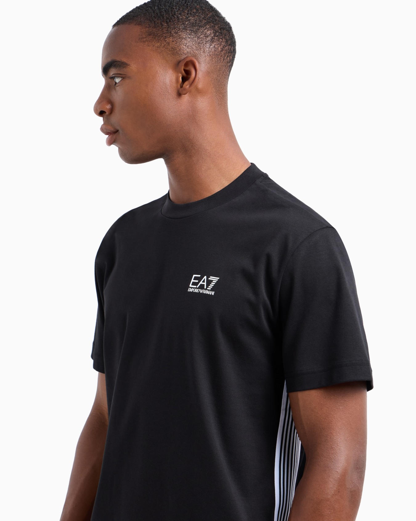 7 Lines T-Shirt mit Rundhalsausschnitt aus Baumwolle Folie 4
