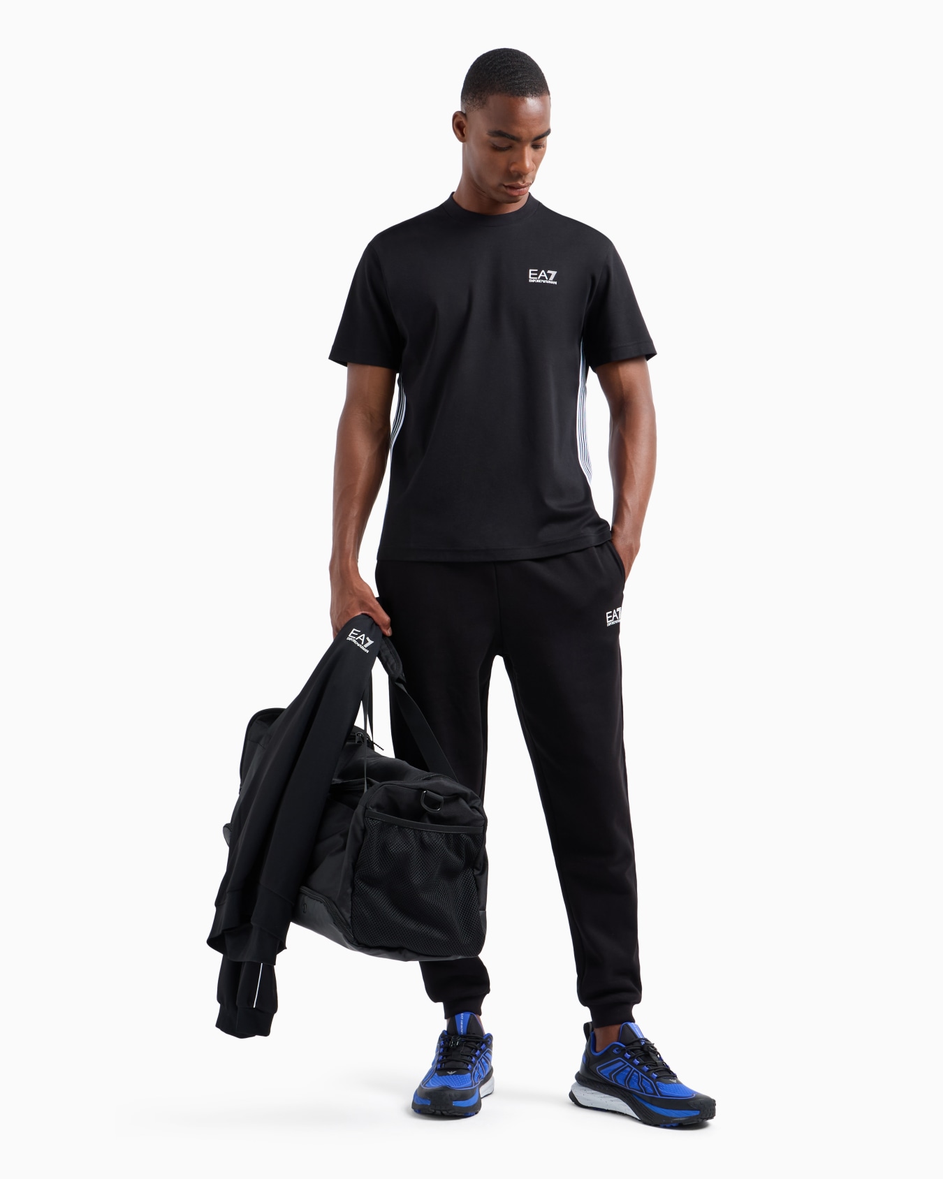 7 Lines T-Shirt mit Rundhalsausschnitt aus Baumwolle Folie 3