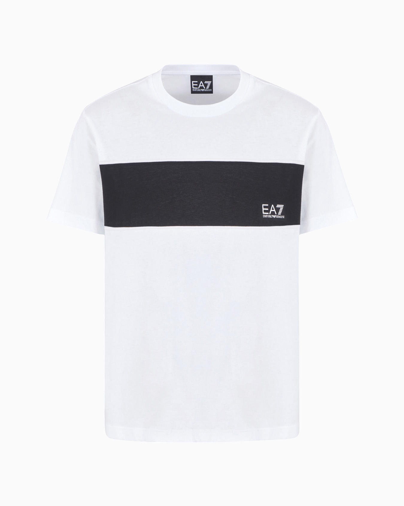 T-shirt girocollo Athletic Colour Block in cotone organico Slide 0