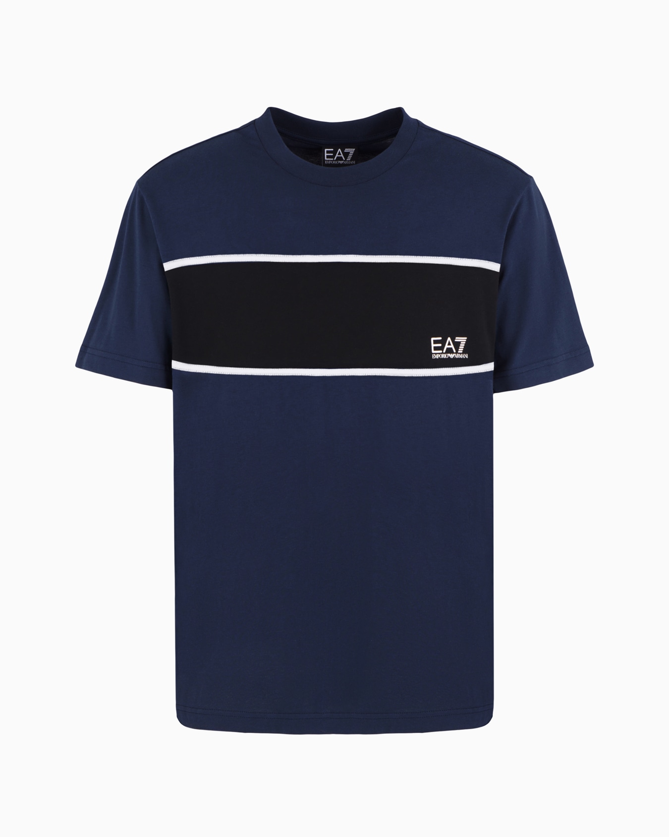 Athletic Colour Block crew-neck T-shirt in organic cotton Slide 0
