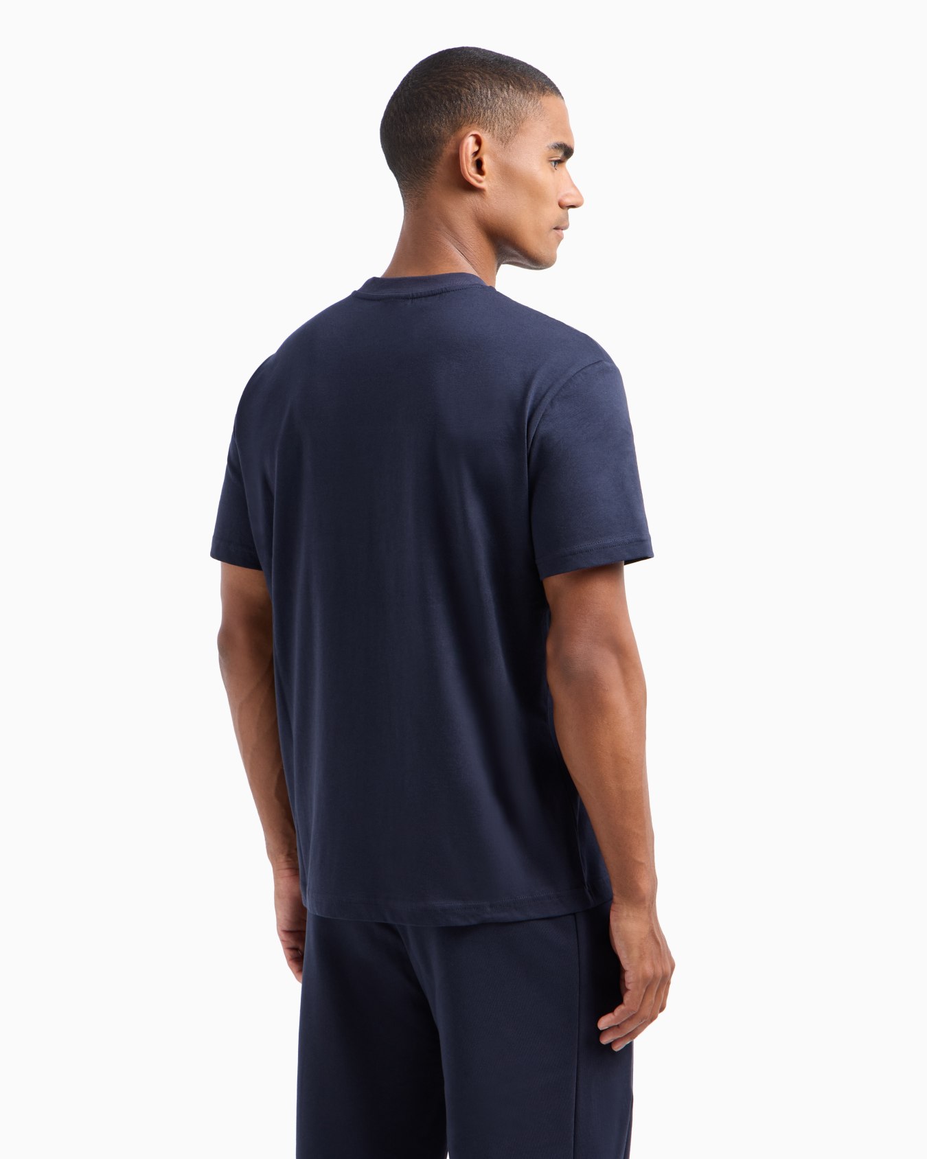 Athletic Colour Block crew-neck T-shirt in organic cotton Slide 2