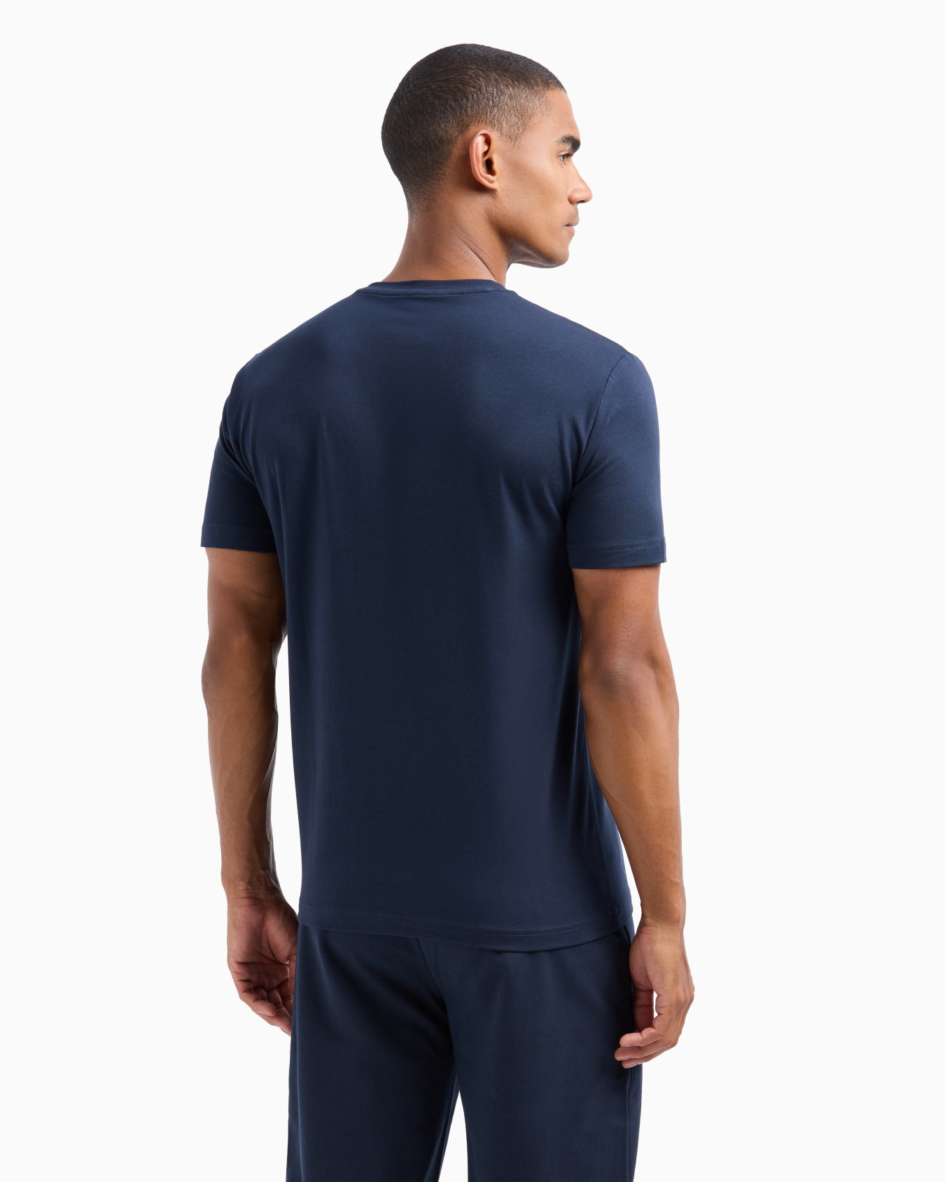 Visibility stretch-cotton, short-sleeved crew-neck T-shirt Slide 2