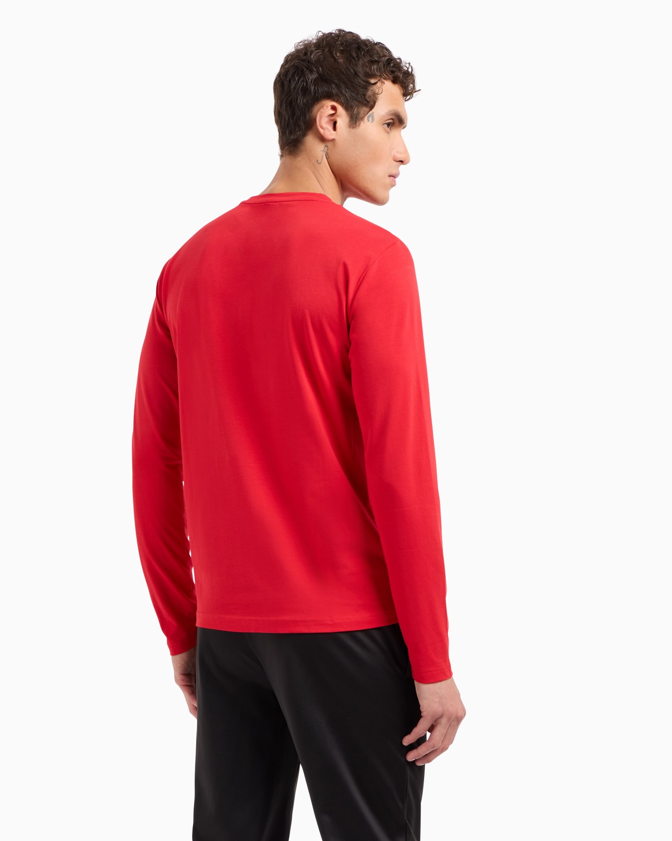 Visibility stretch-cotton long-sleeved crew-neck T-shirt Slide 2