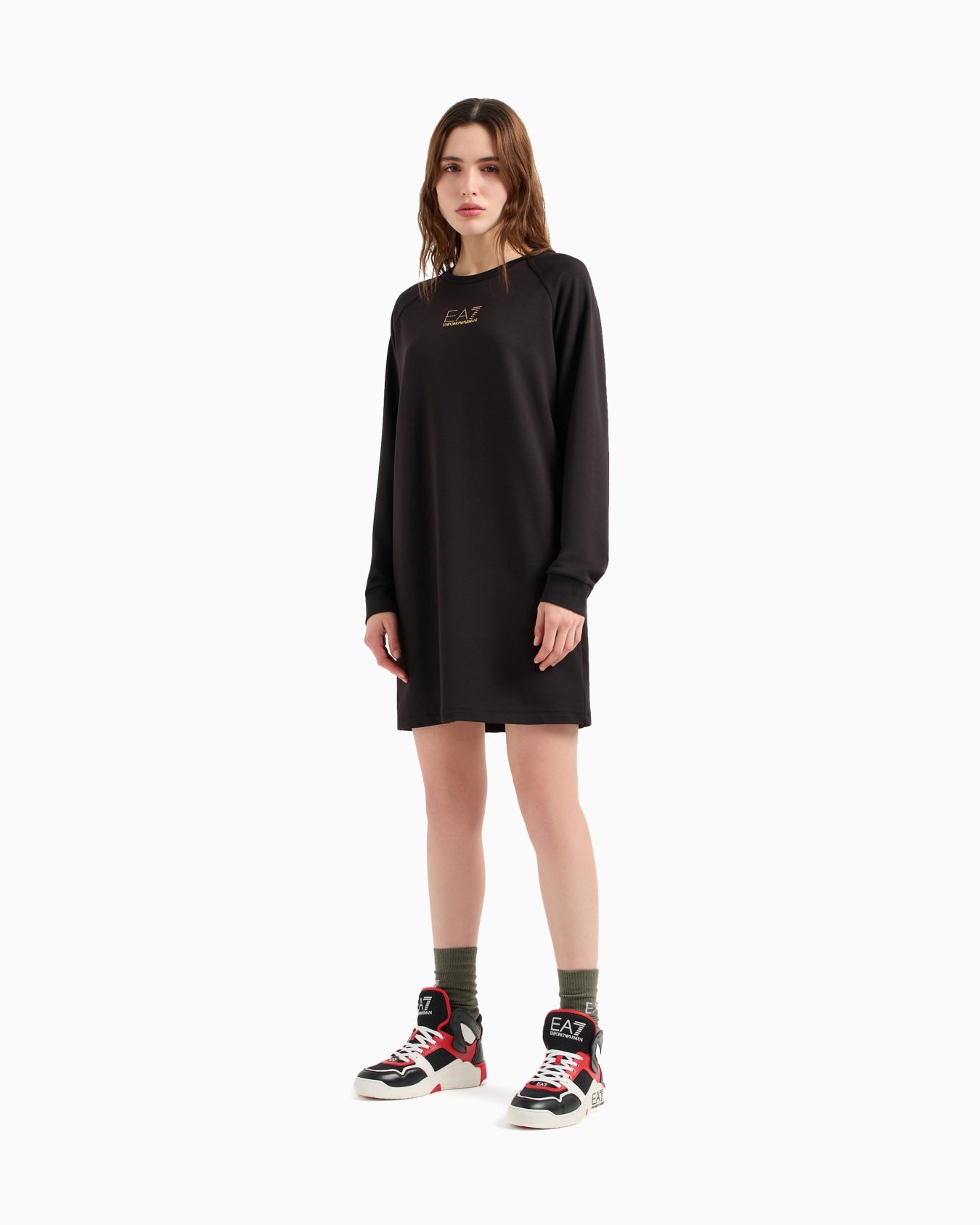 Langärmeliges Evolution Kleid aus einer Viskose-Mischung Folie 3