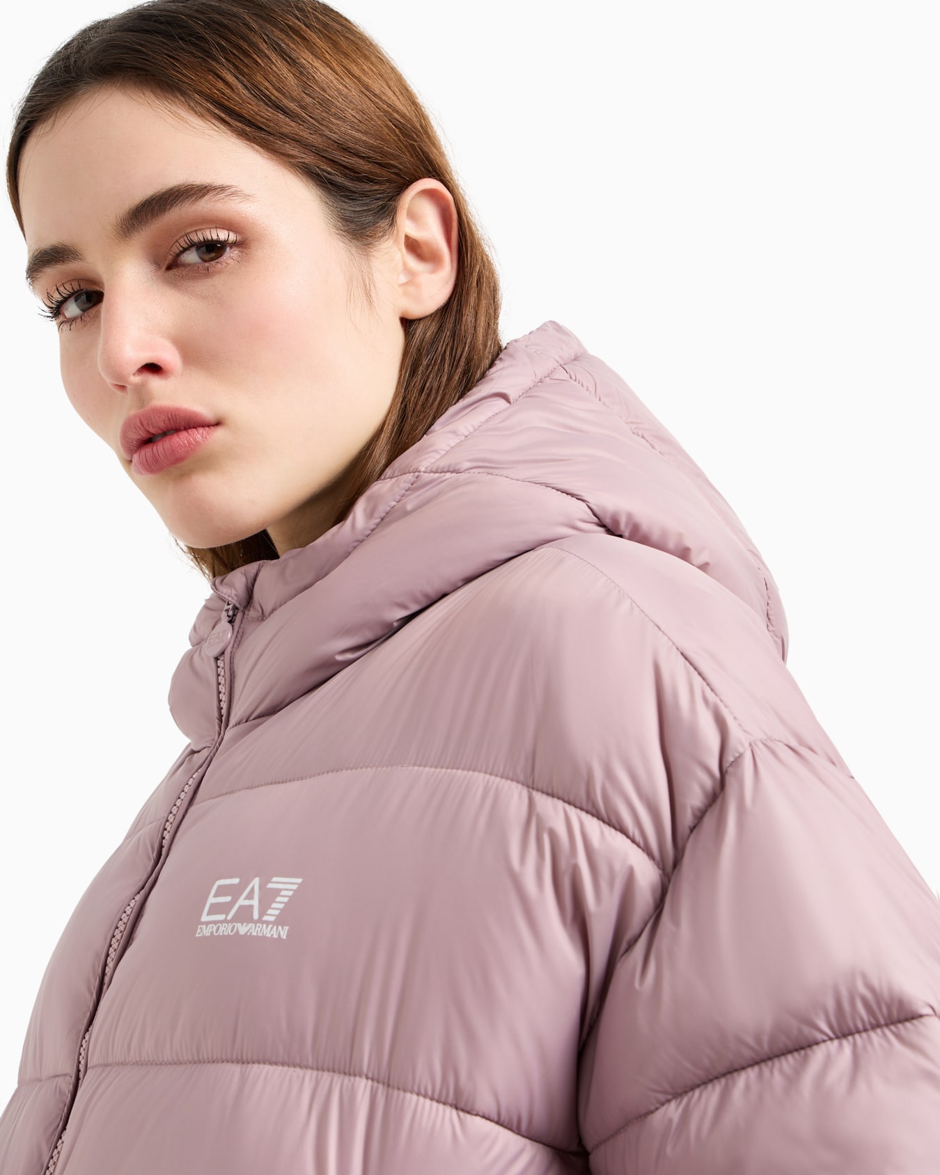 Blouson bomber à capuche rembourré Shiny Diapositive 4