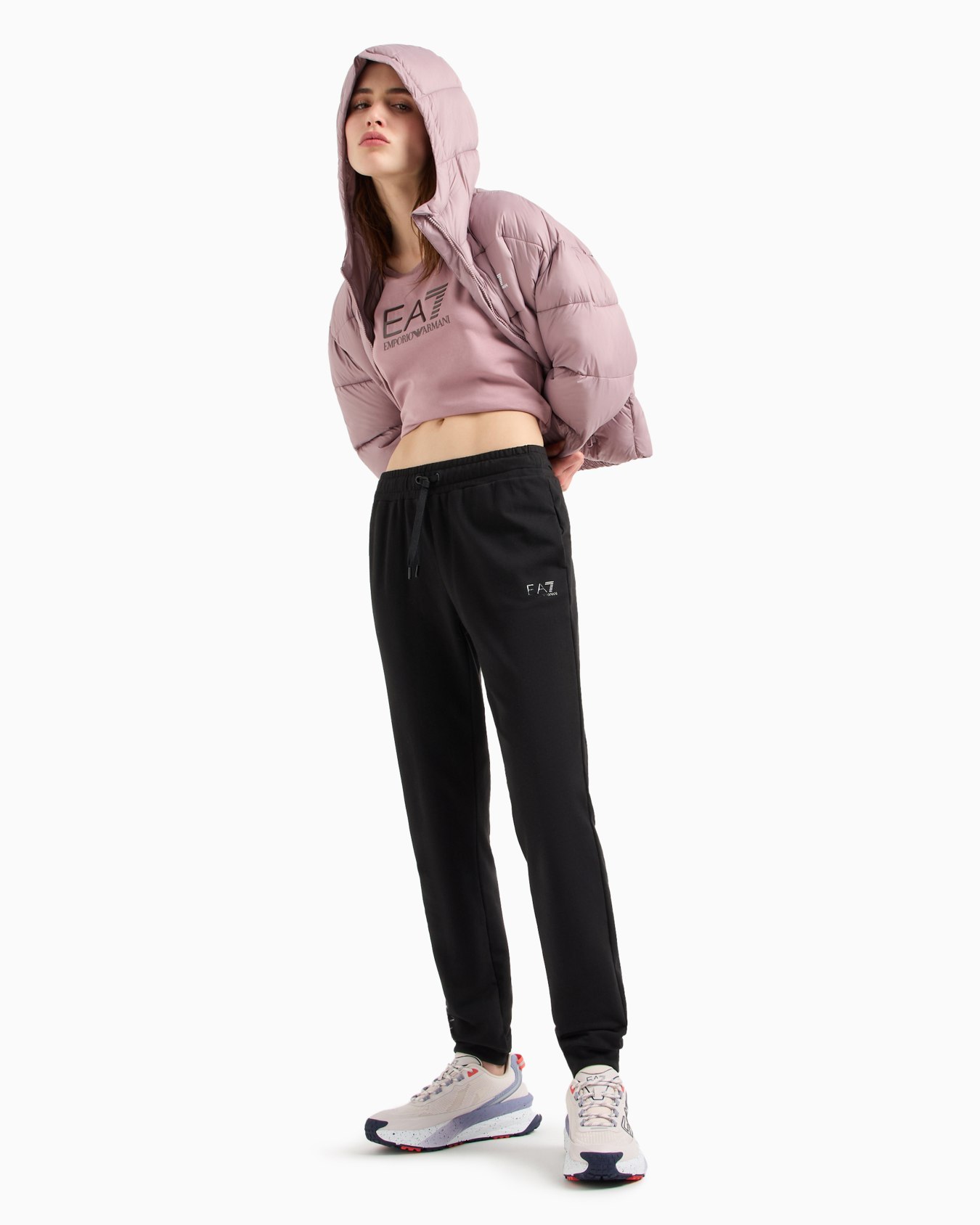 Blouson bomber à capuche rembourré Shiny Diapositive 3