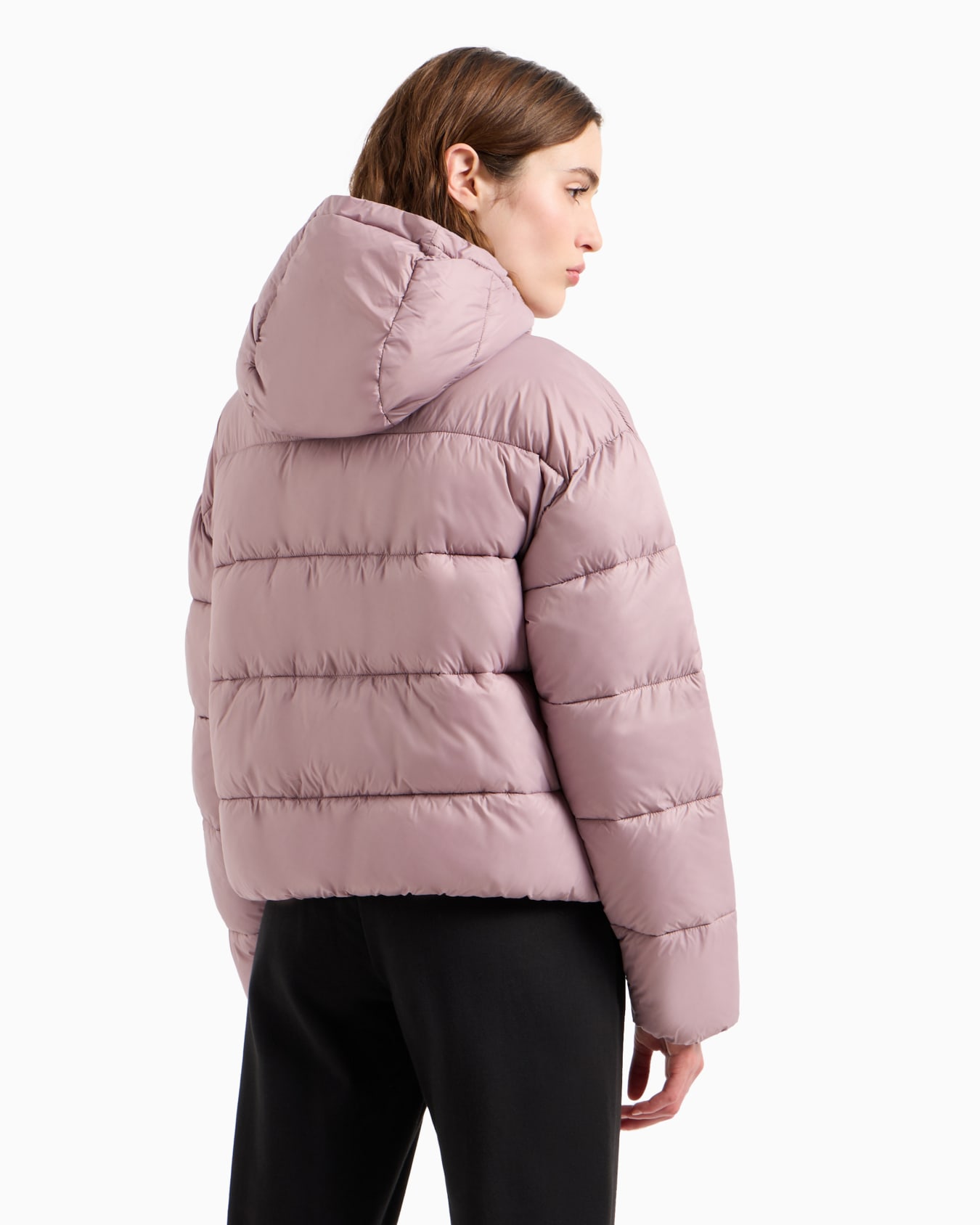 Blouson bomber à capuche rembourré Shiny Diapositive 2
