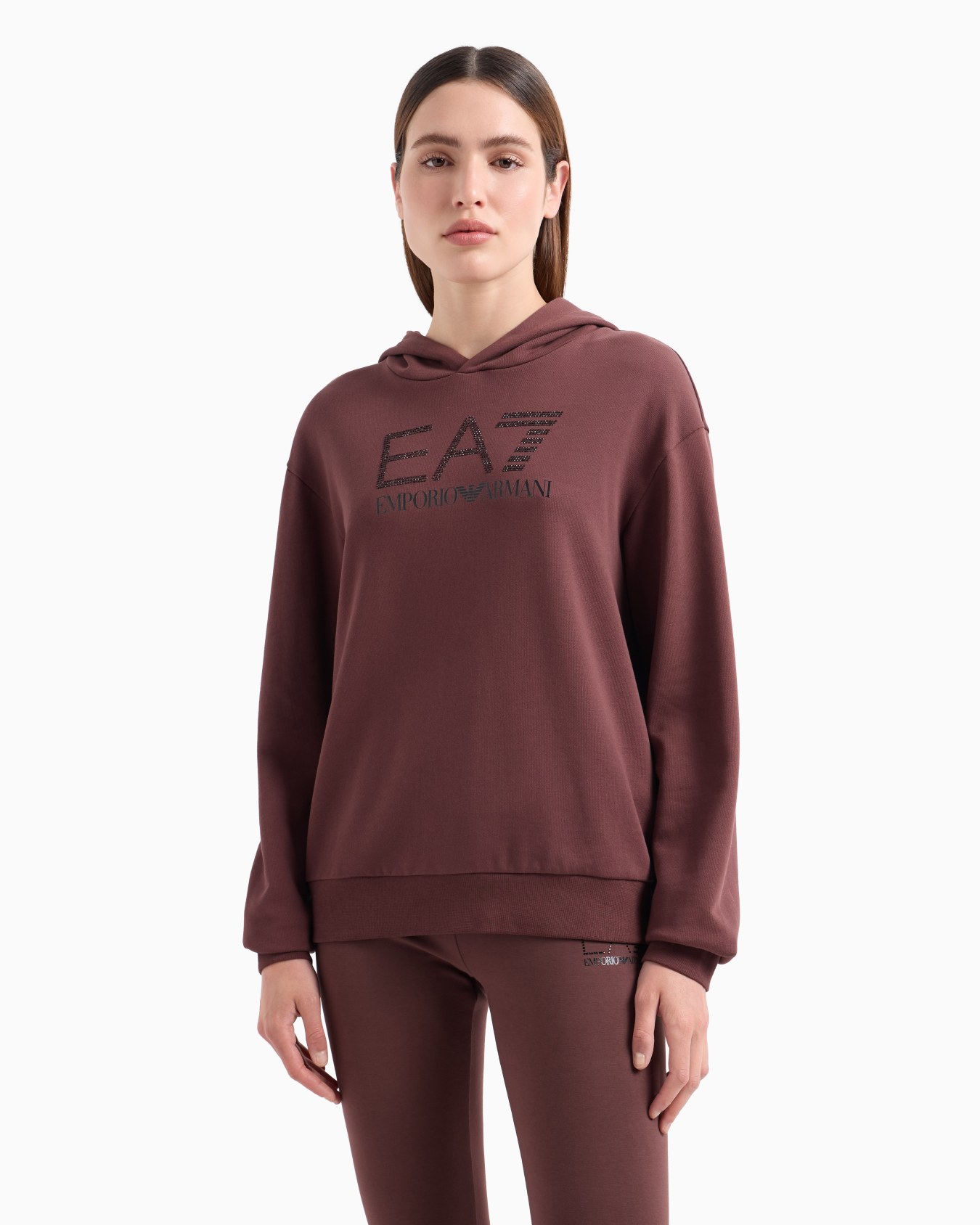 Sweat-shirt à capuche Logo Series en mélange de coton biologique  Diapositive 1