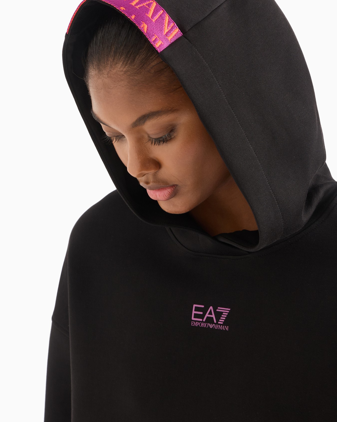 Cotton-blend hooded Logo Series sweatshirt Slide 4