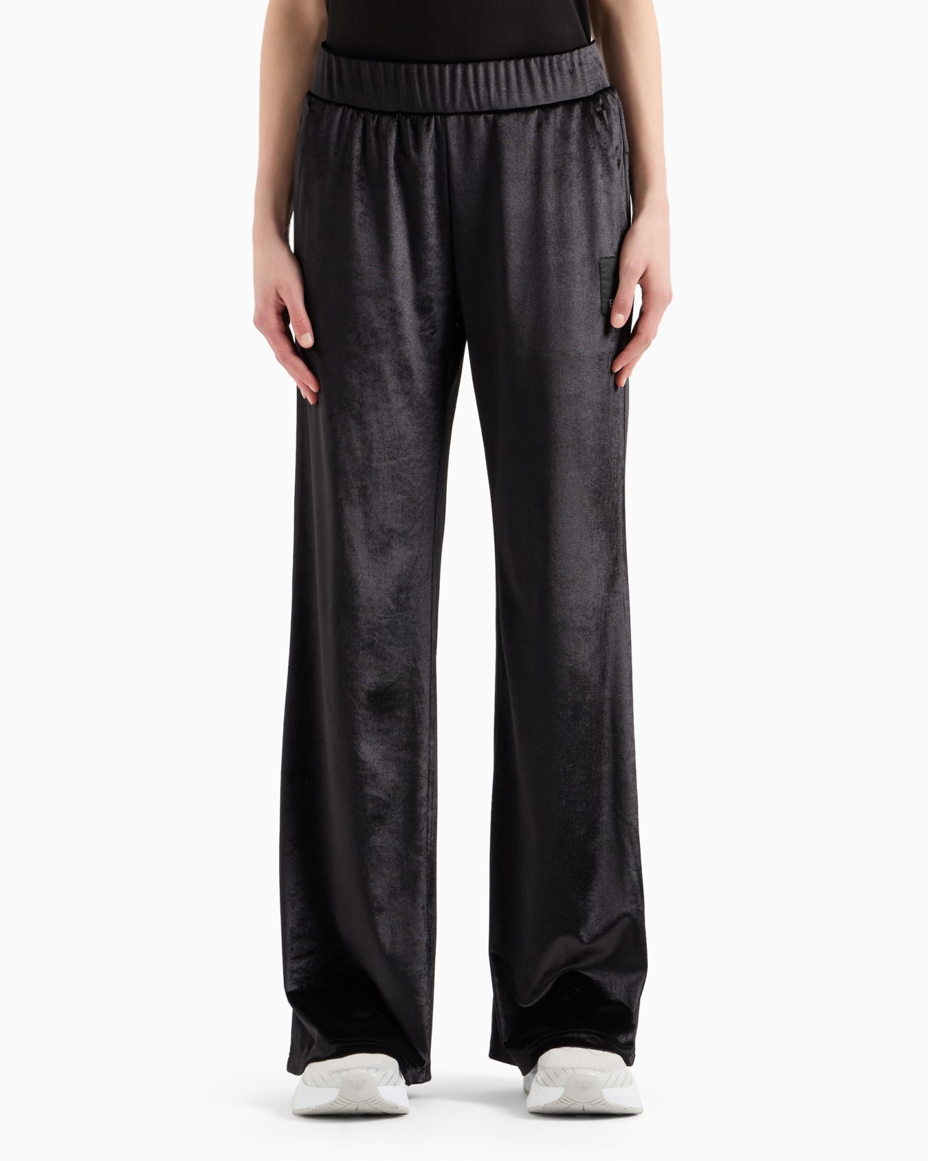 Athletic Velour Sportliche Hose mit weitem Bein Folie 1