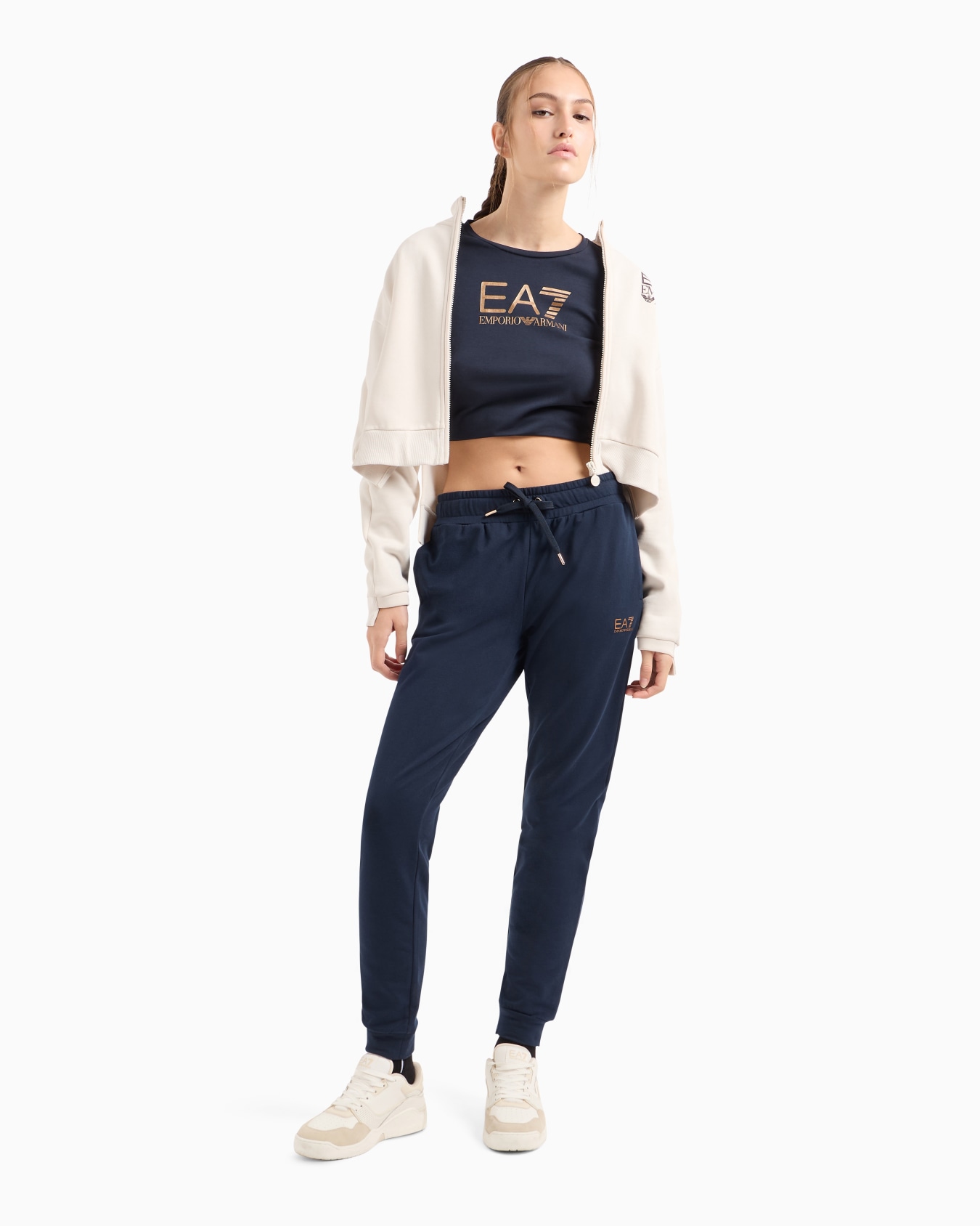 Core Lady stretch-cotton long-sleeved T-shirt Slide 3
