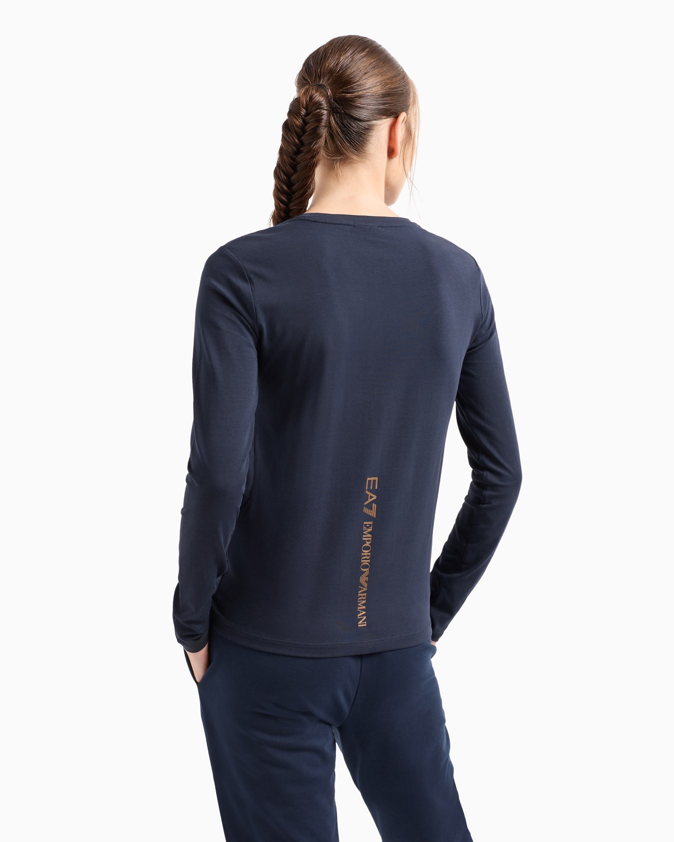 Core Lady stretch-cotton long-sleeved T-shirt Slide 2