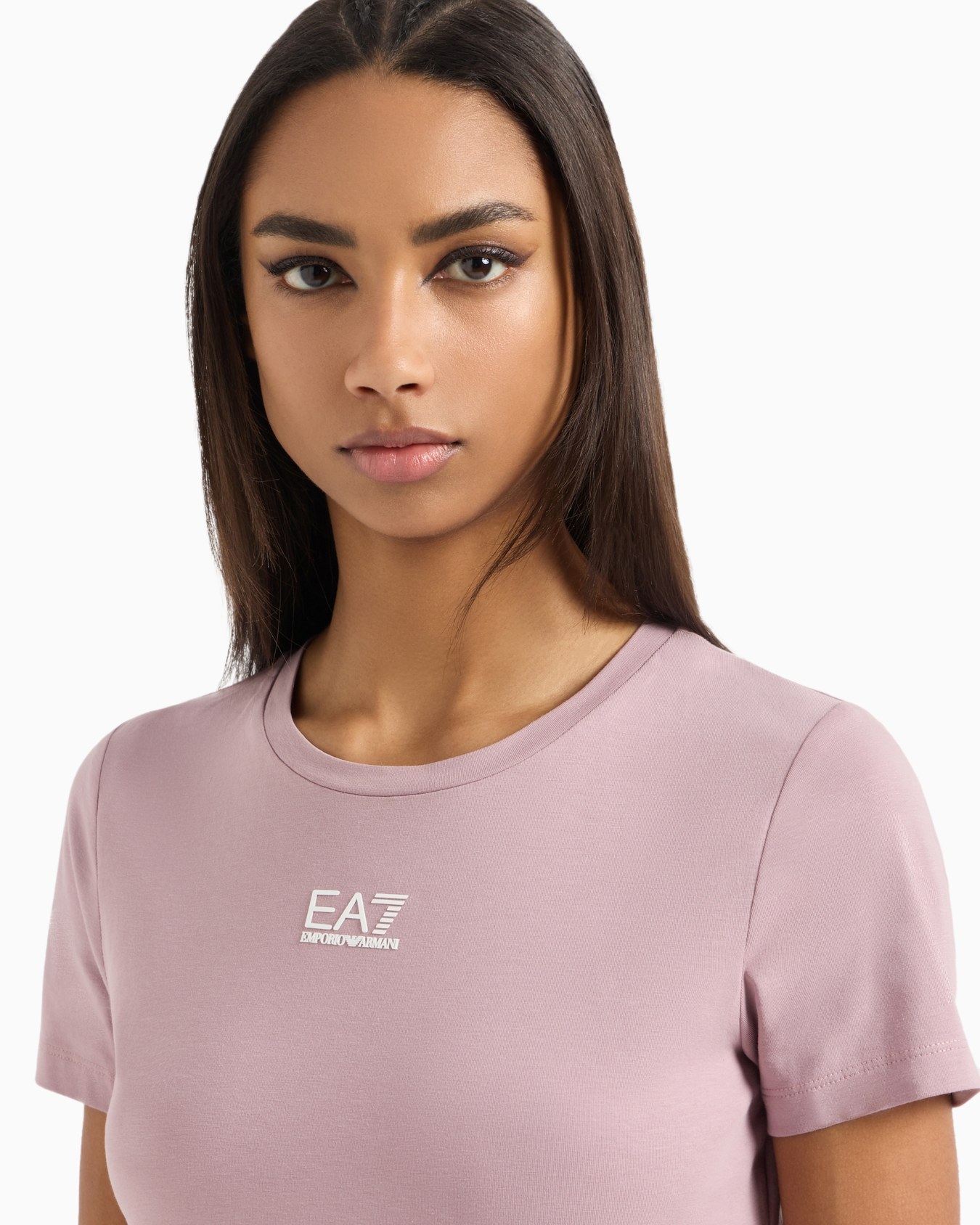 Logo Series stretch cotton and modal T-shirt Slide 4