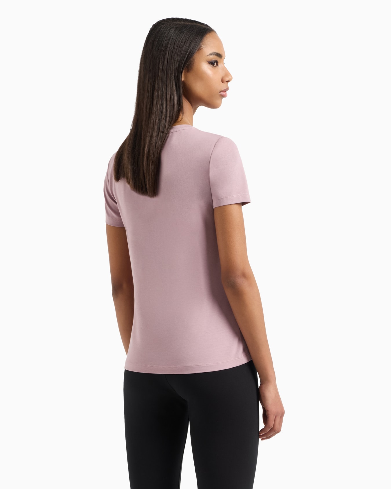 Logo Series stretch cotton and modal T-shirt Slide 2