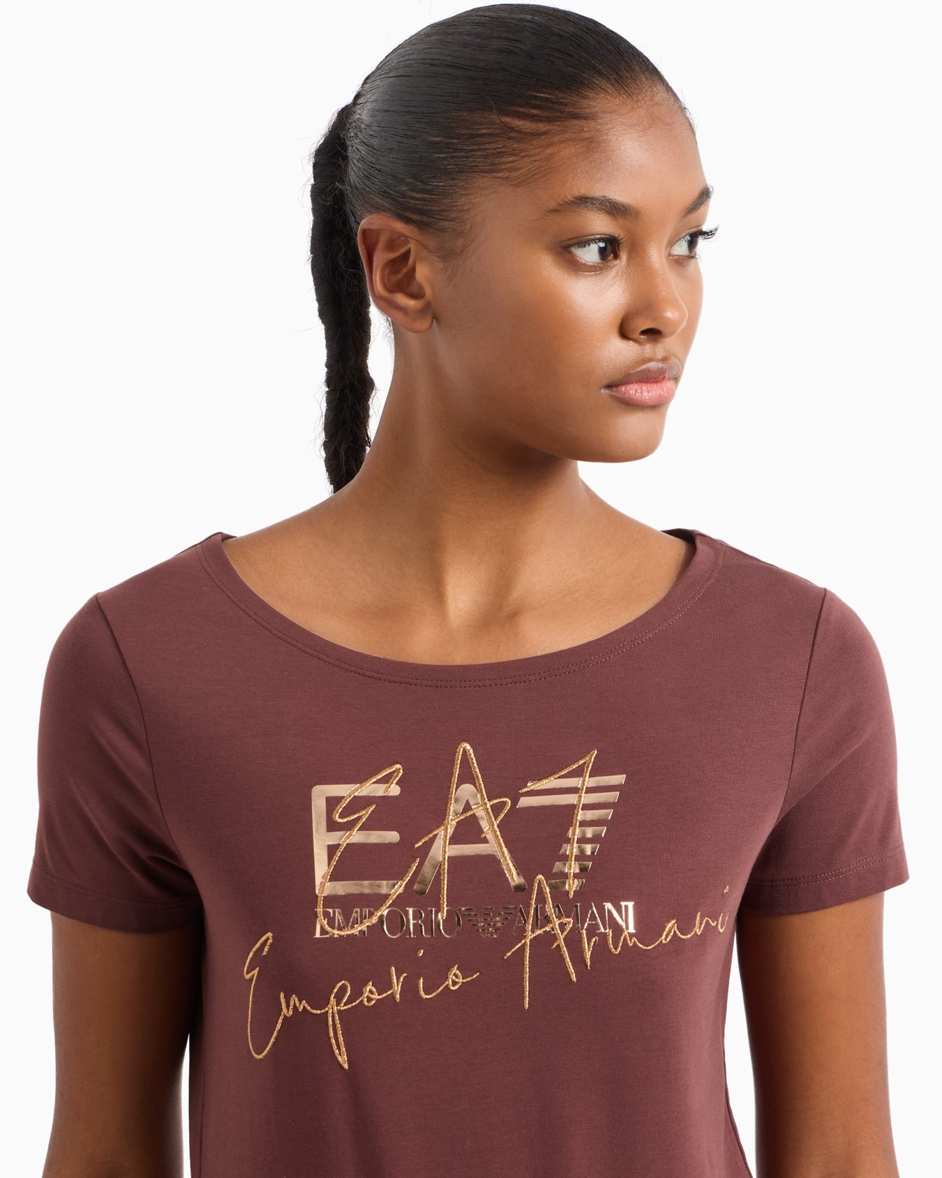 Logo Series stretch-cotton crew-neck T-shirt Slide 4