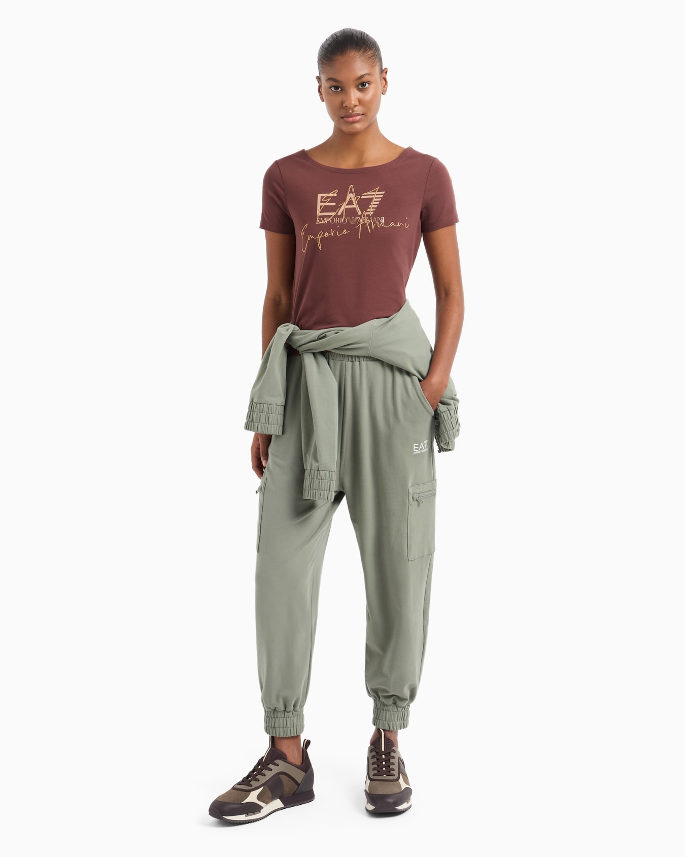 Logo Series stretch-cotton crew-neck T-shirt Slide 3
