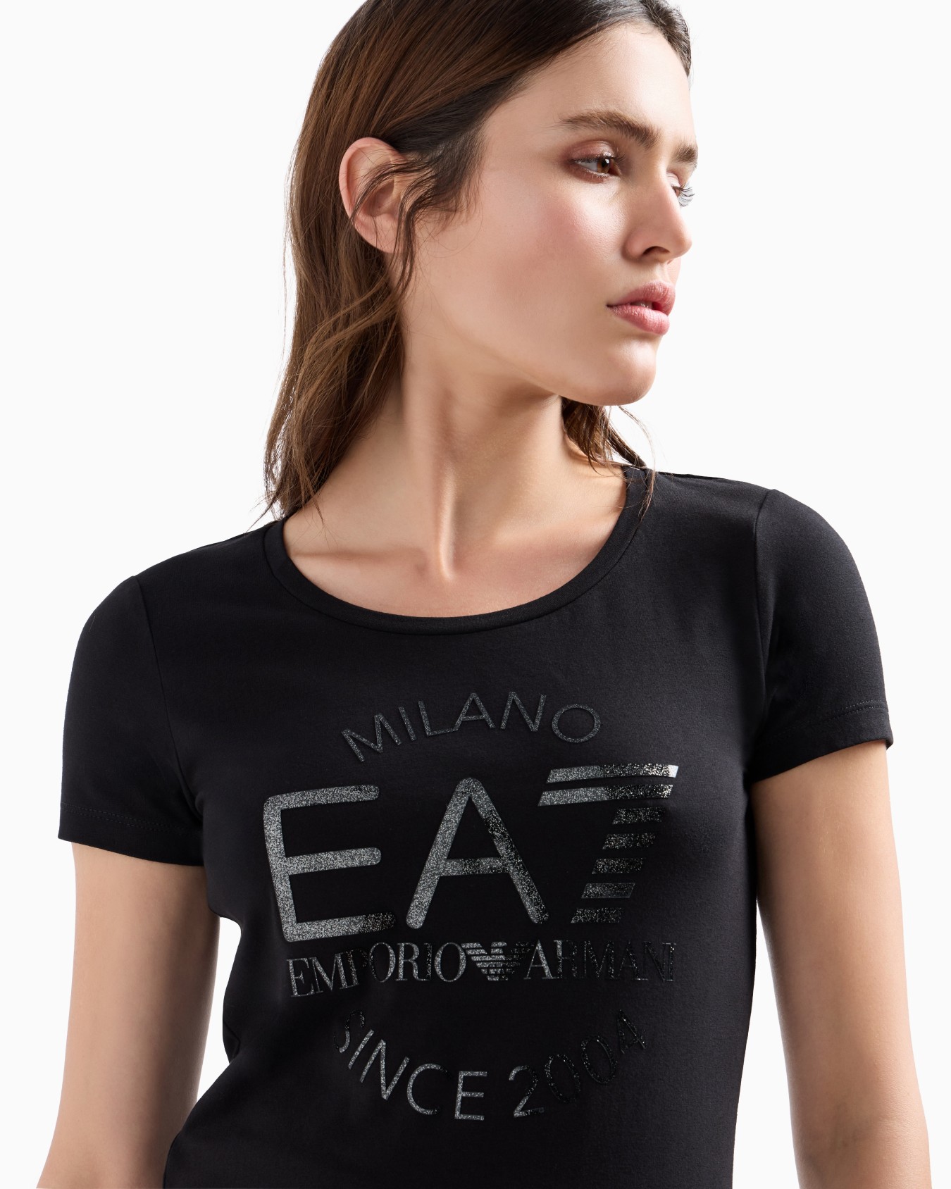 Logo Series Crossover stretch-cotton crew-neck T-shirt Slide 4