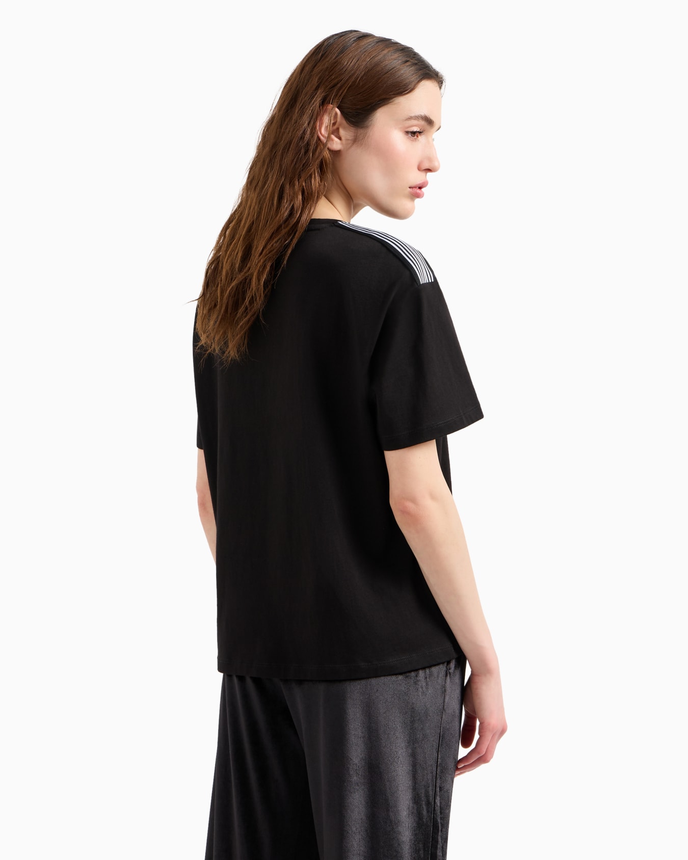 Athletic Velour cotton crew-neck T-shirt Slide 2