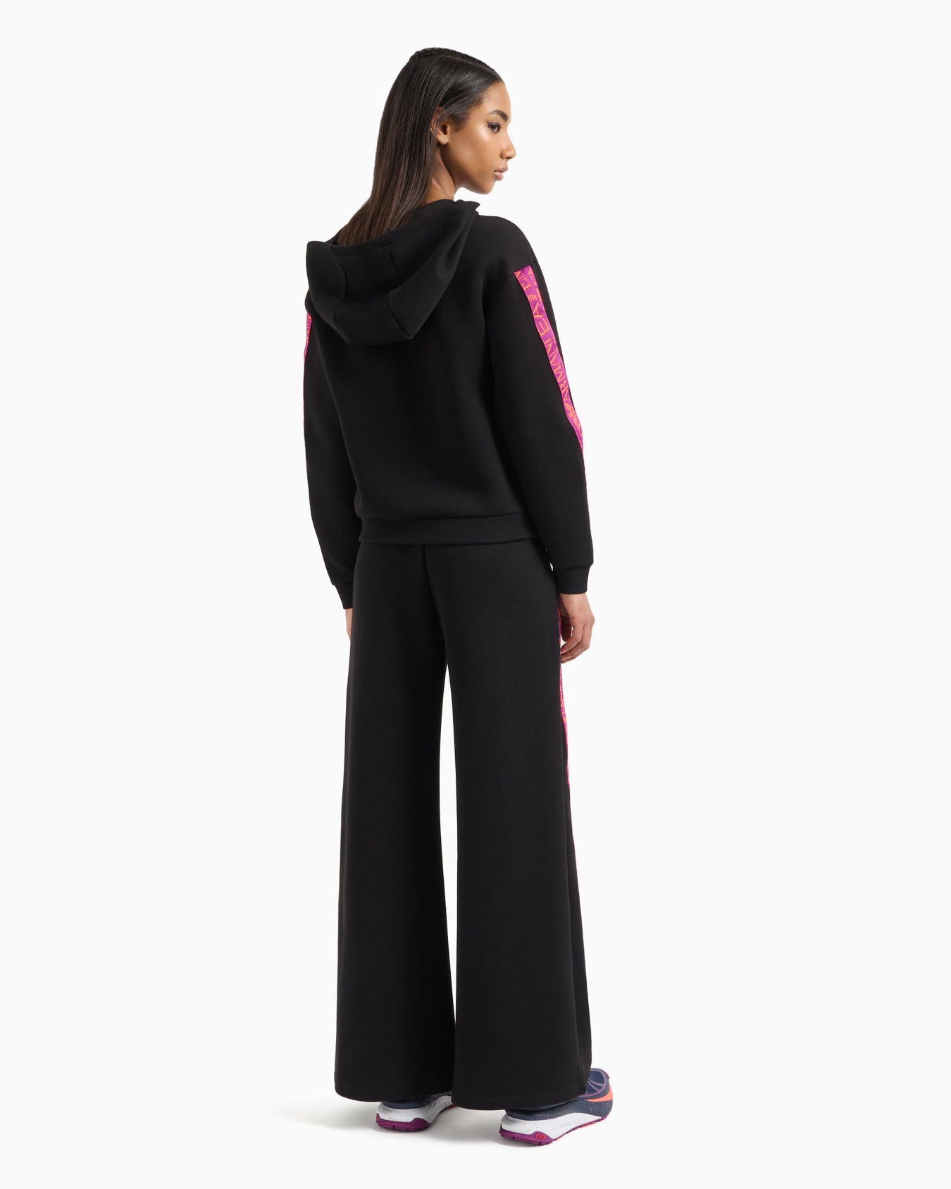 Cotton-blend interlock tracksuit with logo tape detail Slide 2