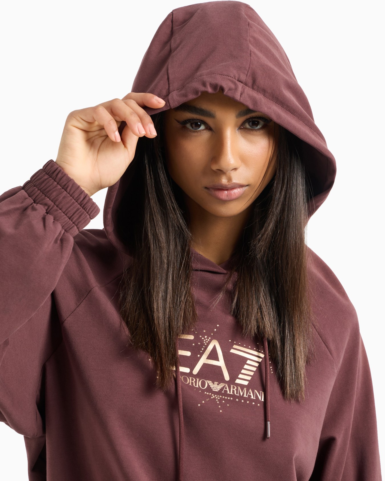 ASV tracksuit in stretch organic cotton and modal, with logo studs Slide 5