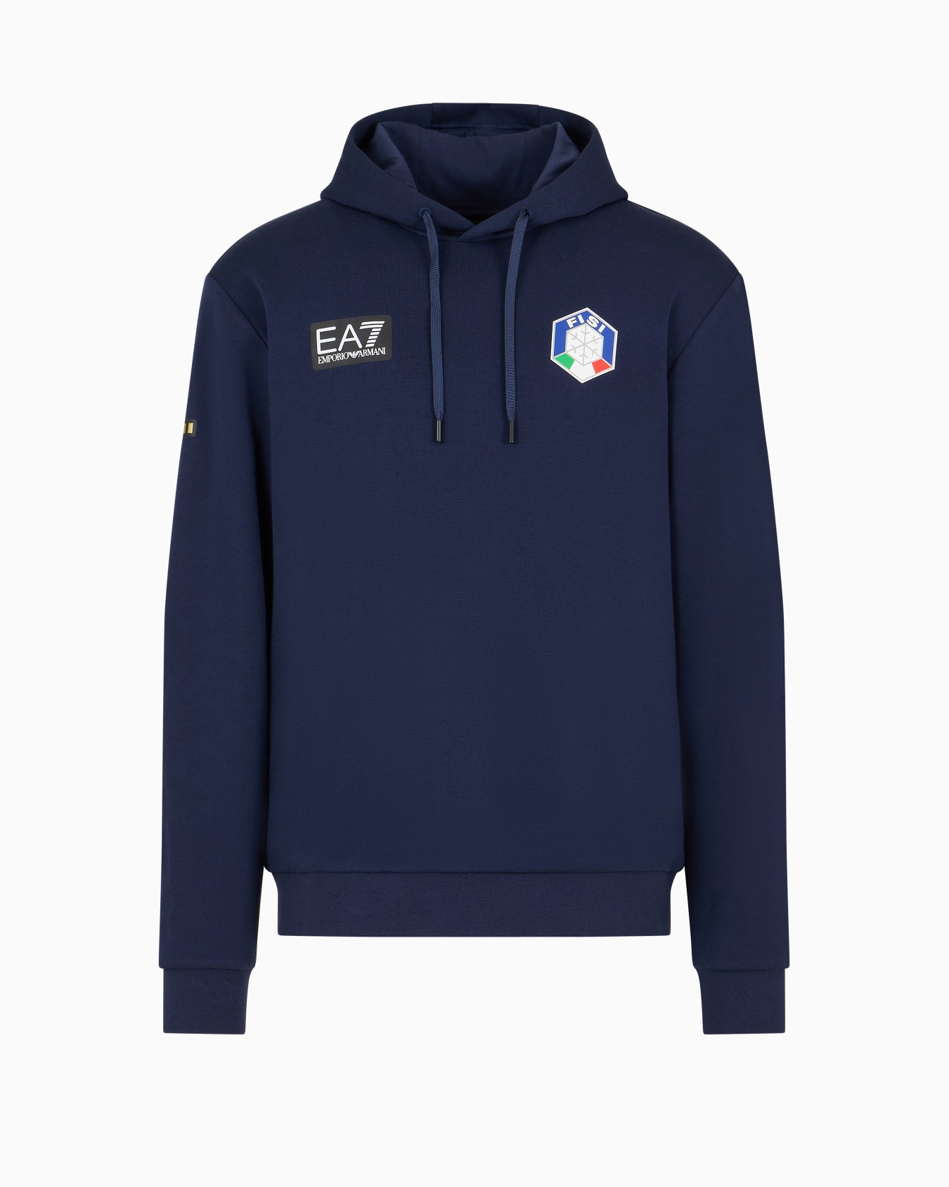 FISI Collection stretch-cotton-blend hooded sweatshirt Slide 0