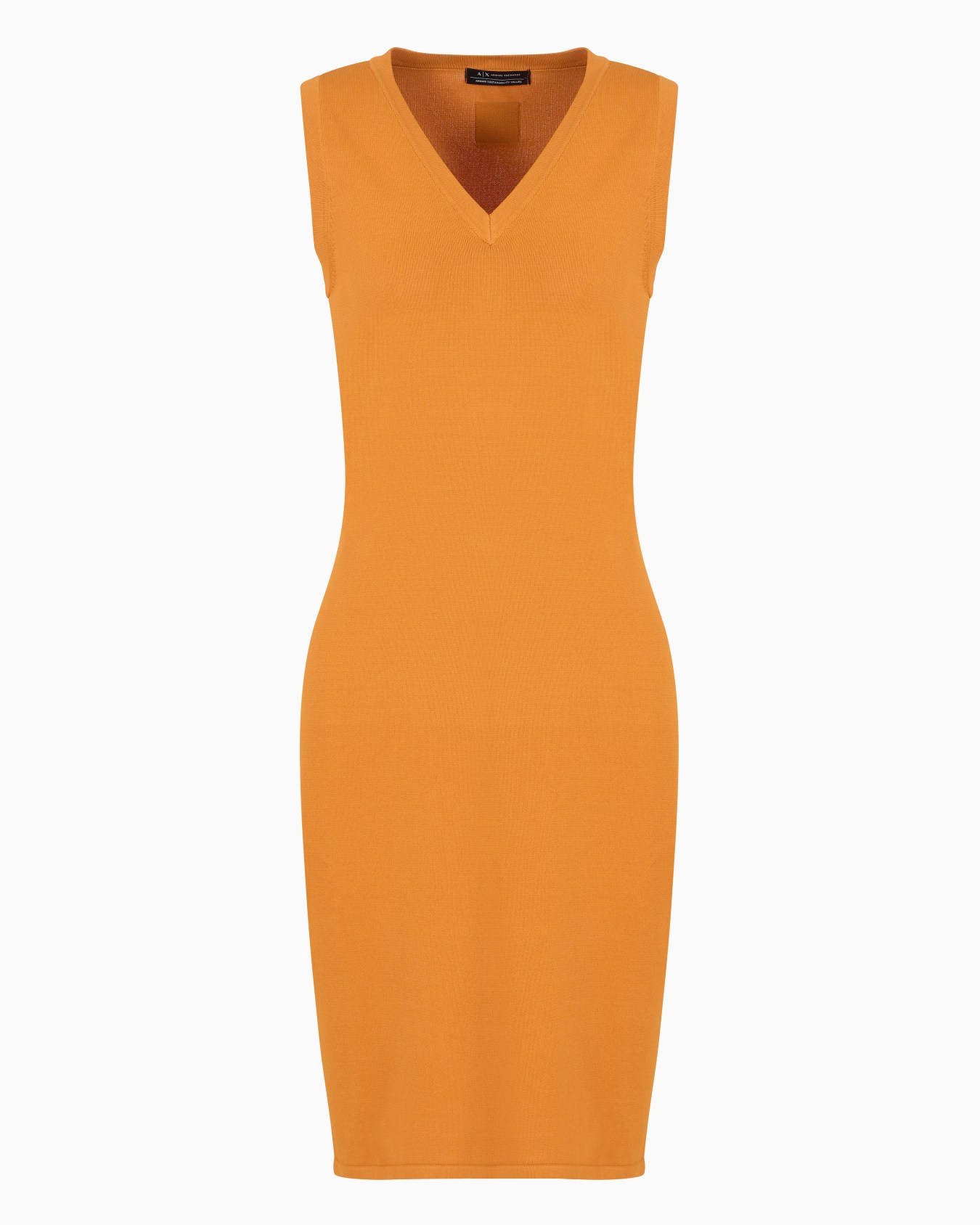 Robe fourreau midi en maille tricotée en tissu recyclé ASV Diapositive 0