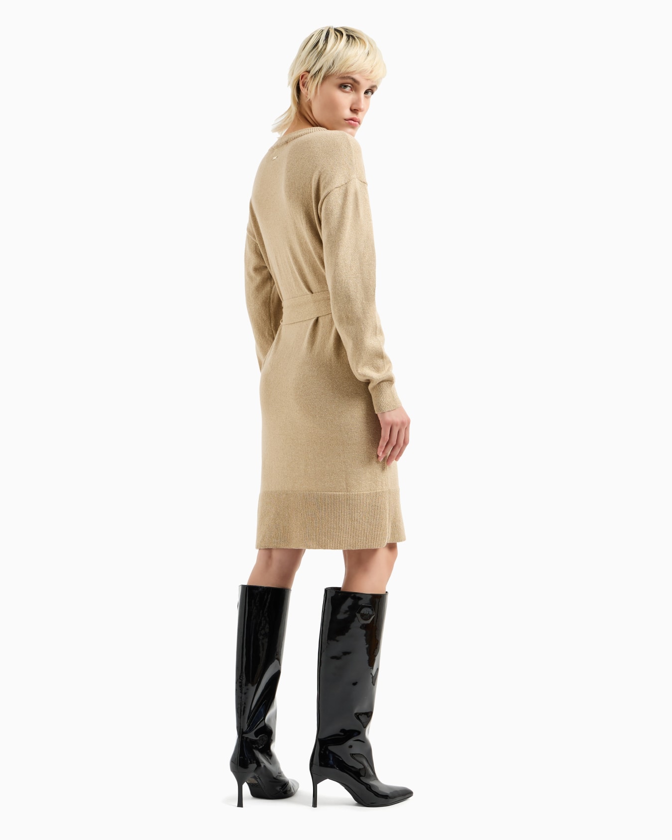 Longuette knitted dress Slide 2