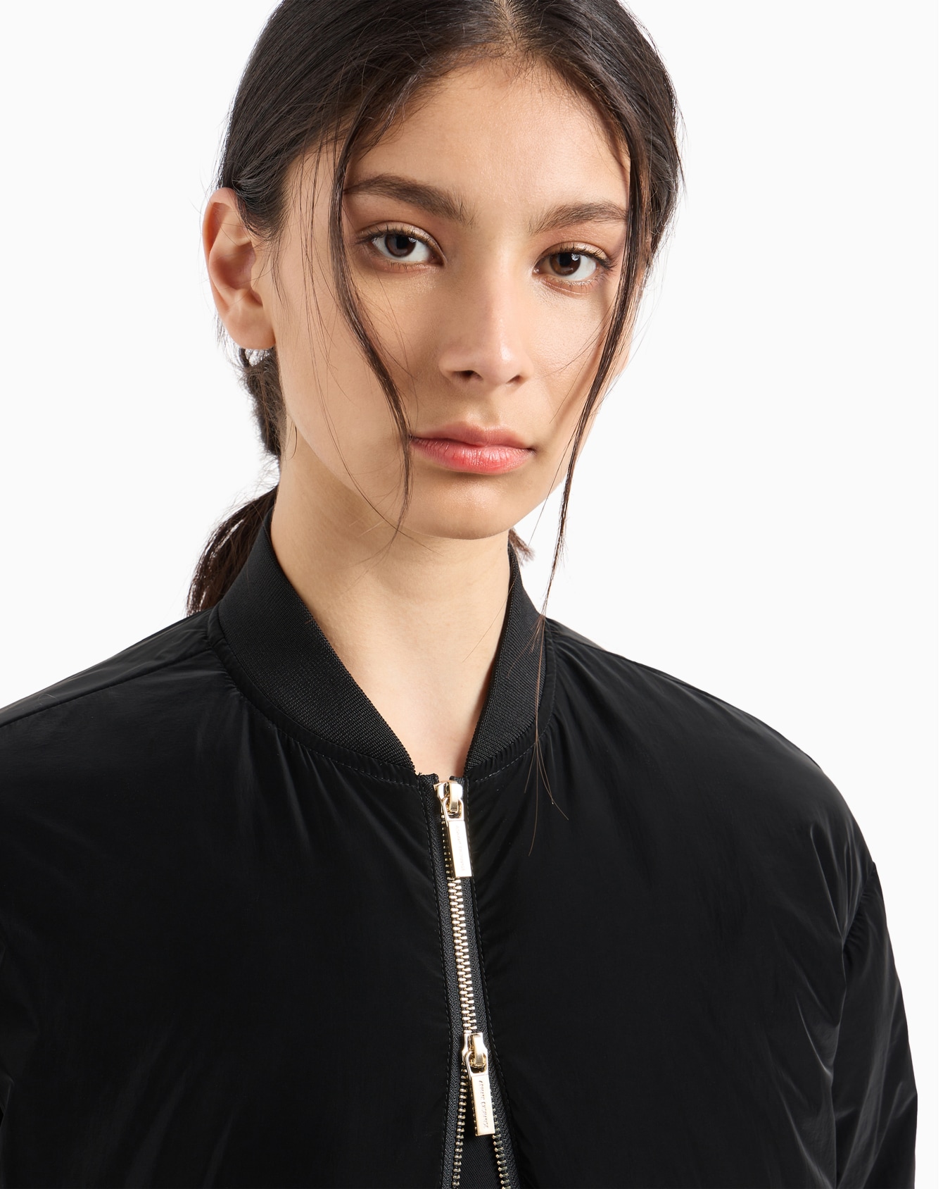 Velvet effect bomber blouson Slide 4