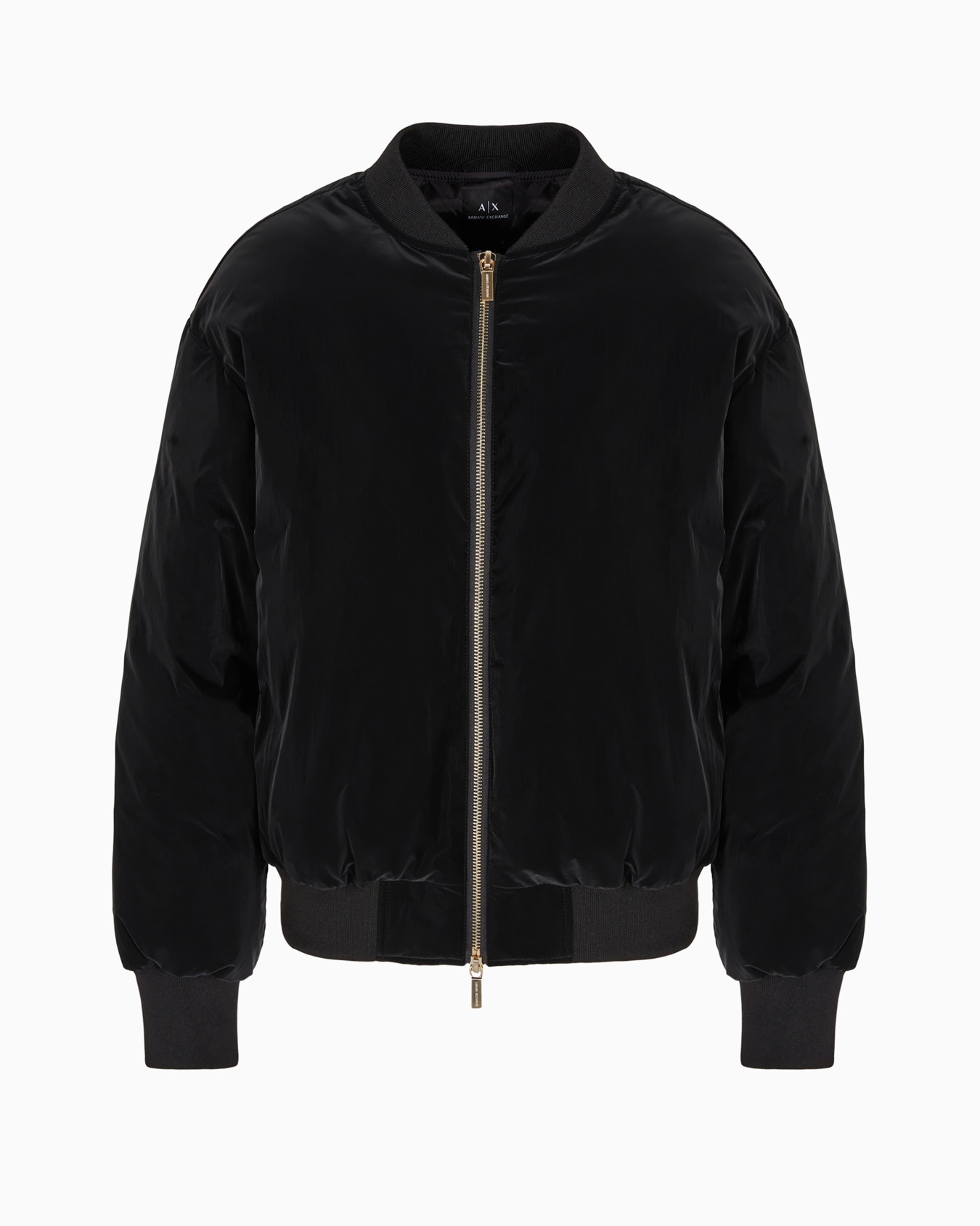 Velvet effect bomber blouson Slide 0