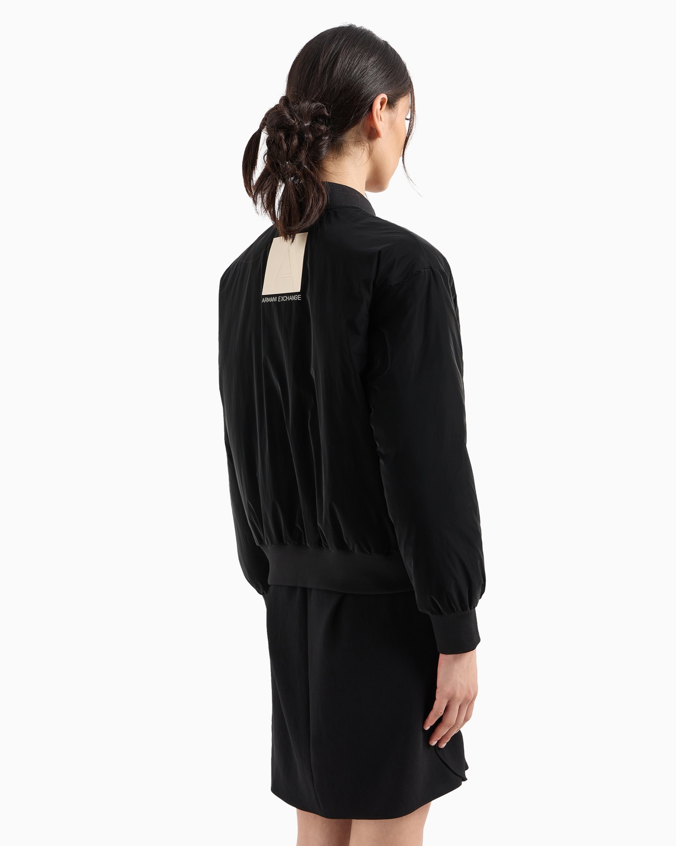 Velvet effect bomber blouson Slide 2