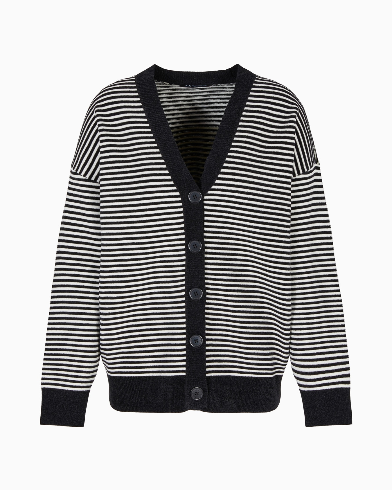 Striped knitted cardigan Slide 0