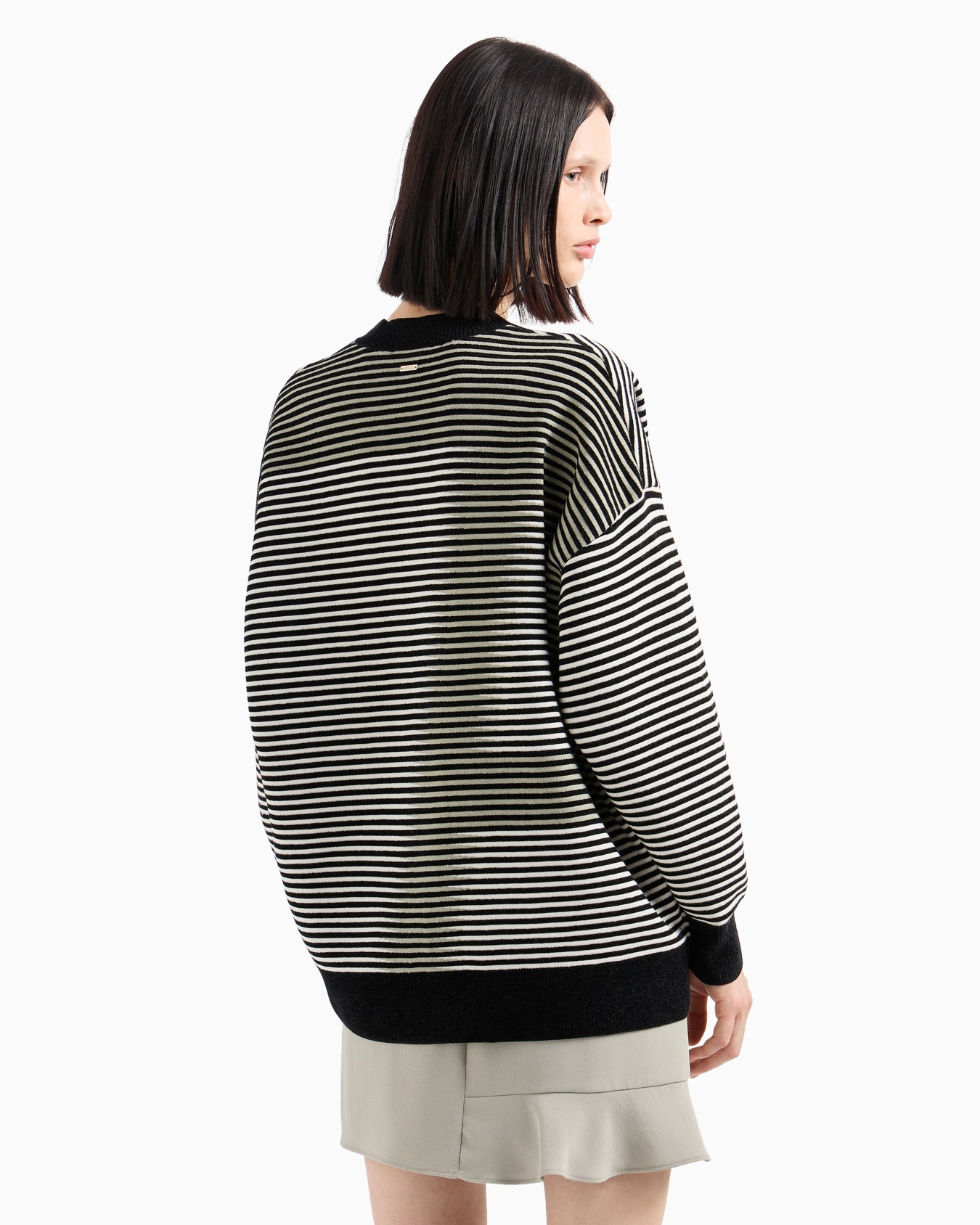 Striped knitted cardigan Slide 2