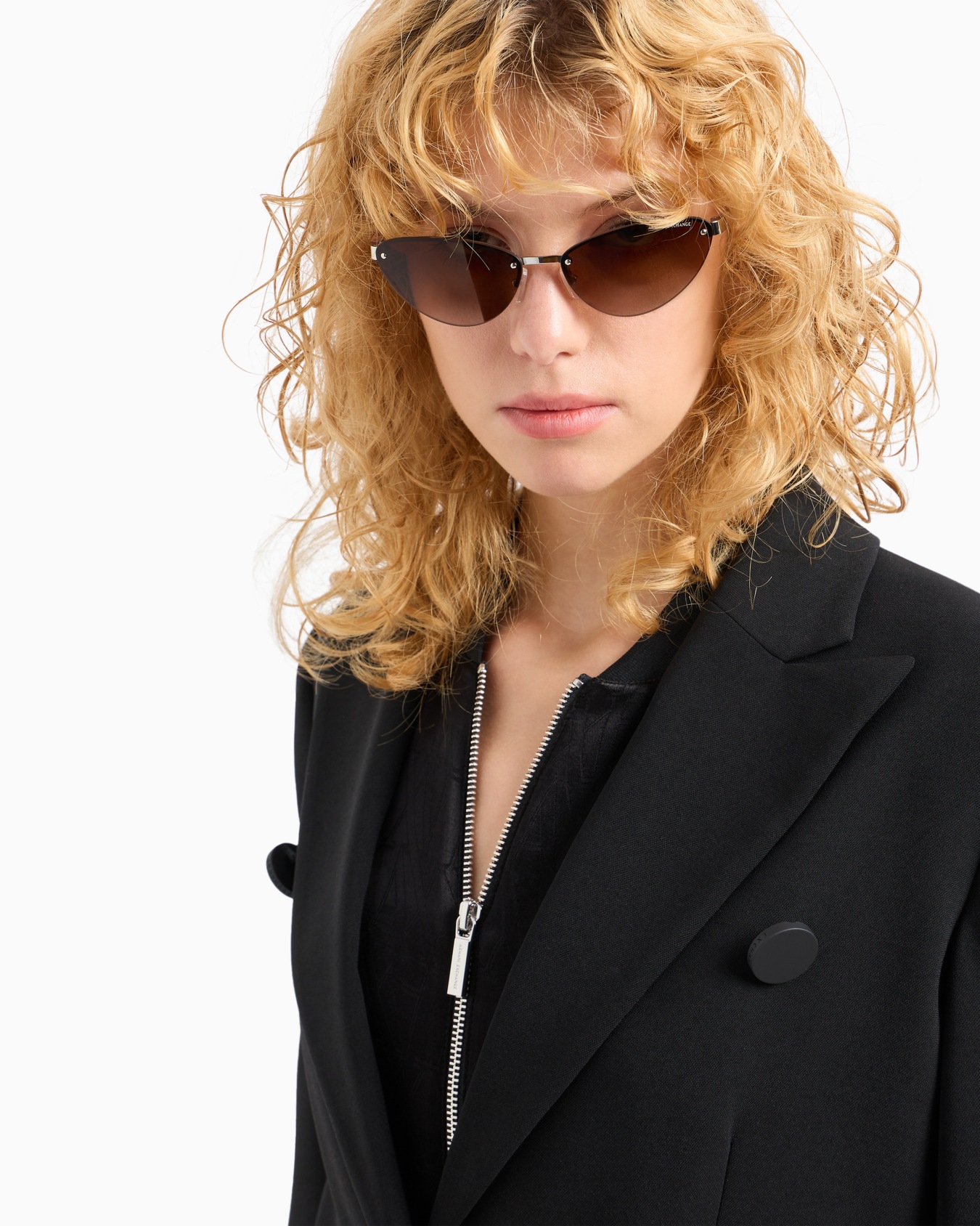 Single breasted satin jacket Slide 4