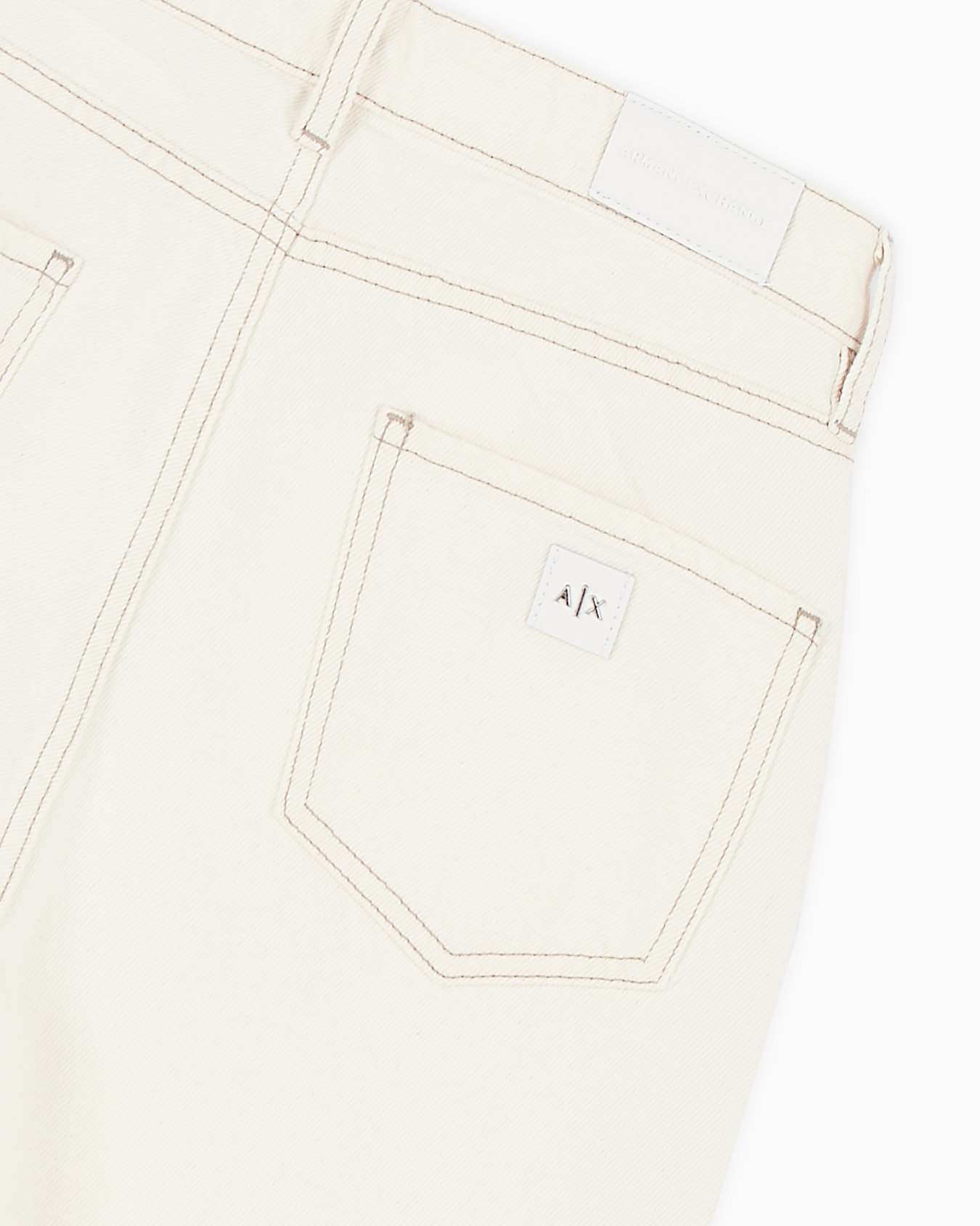 Kurze Boyfriend-Jeans aus festem -Baumwolldenim Folie 5