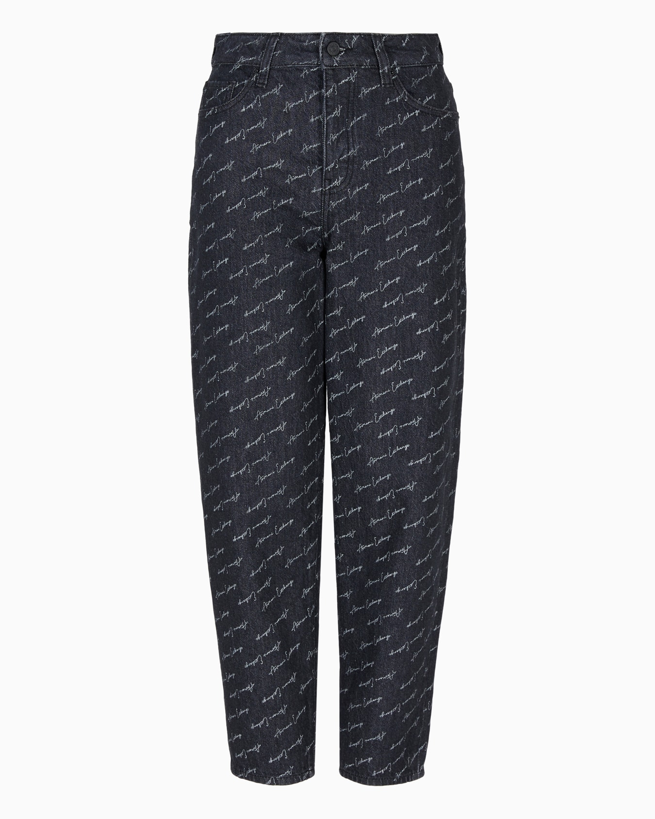J51 carrot fit jeans in stiff denim with embroidered monogram Slide 0