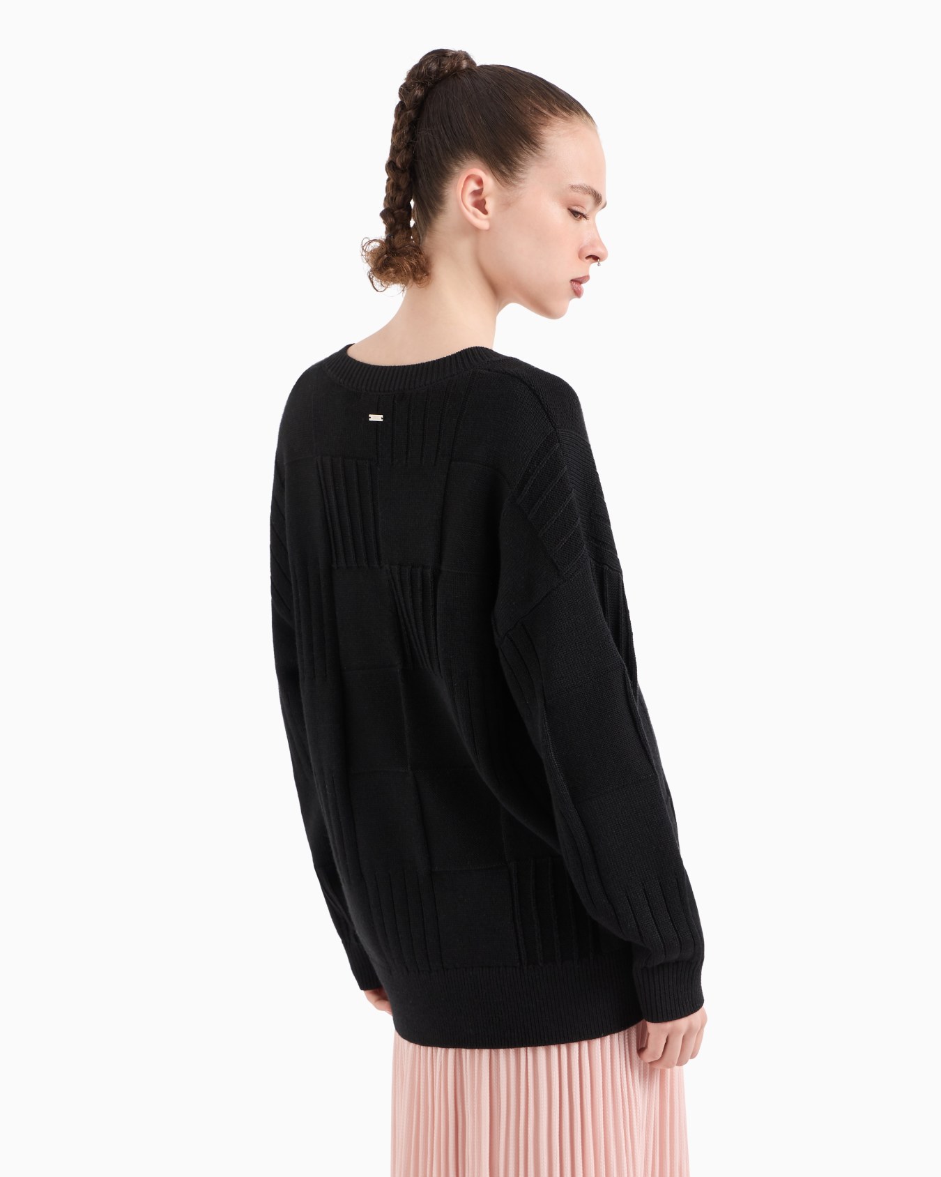 ASV Checked V-Neck Sweater Slide 2