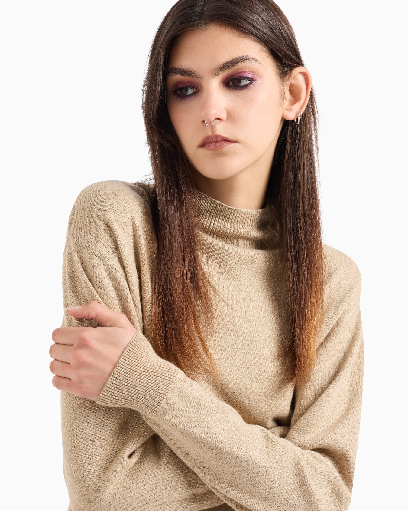 Turtleneck sweater with soft collar Slide 4
