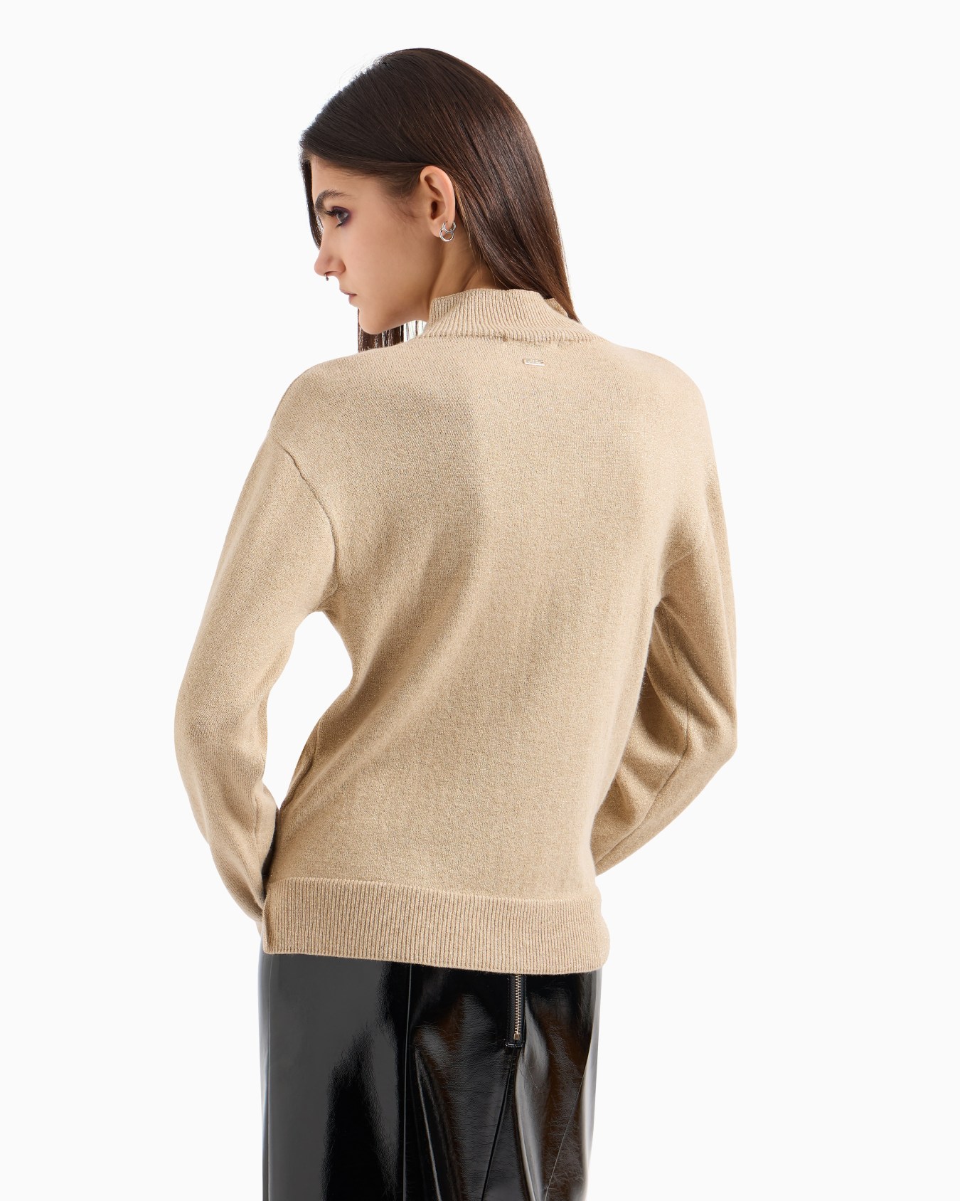 Turtleneck sweater with soft collar Slide 2