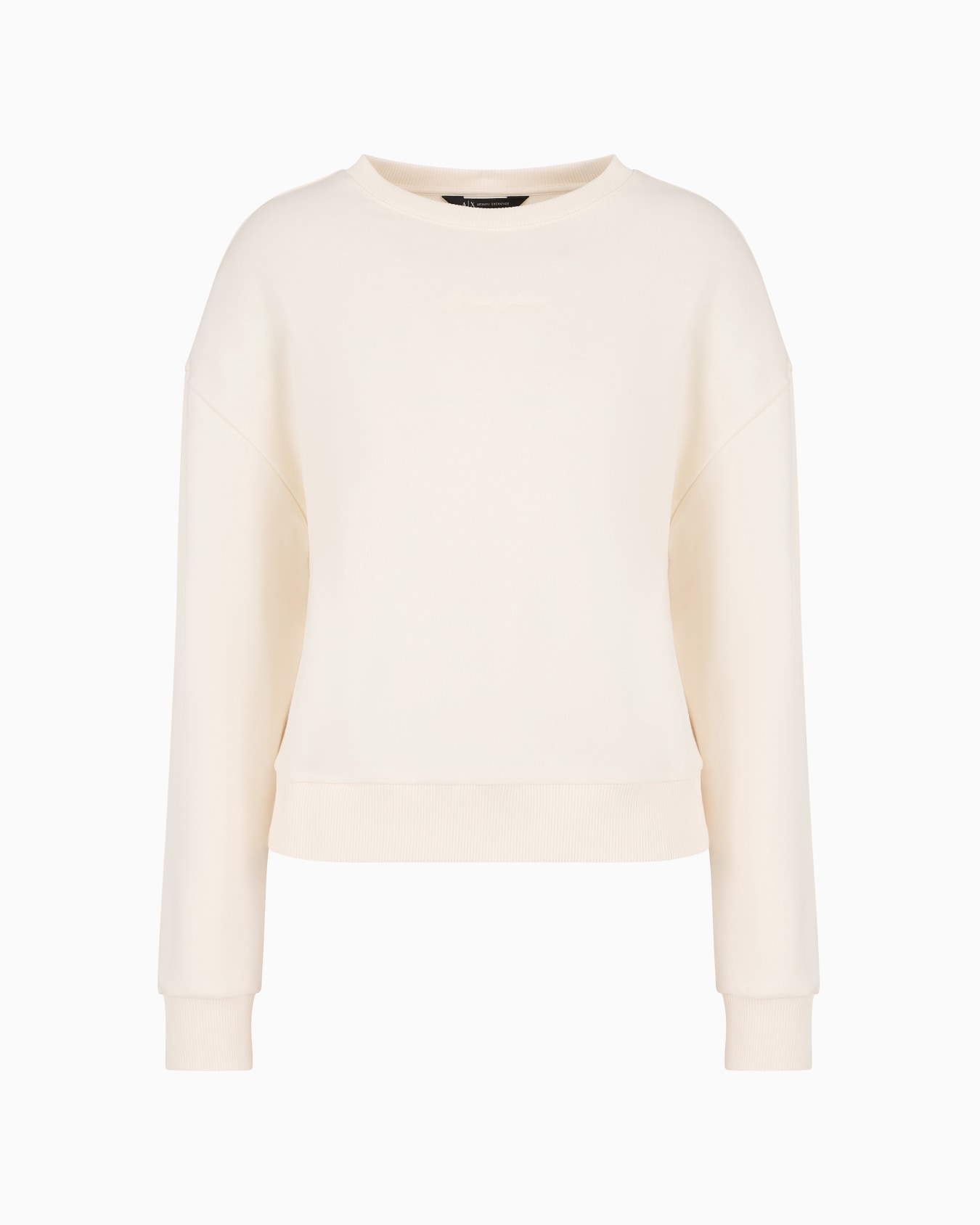 Sweat-shirt basique à col rond en coton biologique ASV Diapositive 0