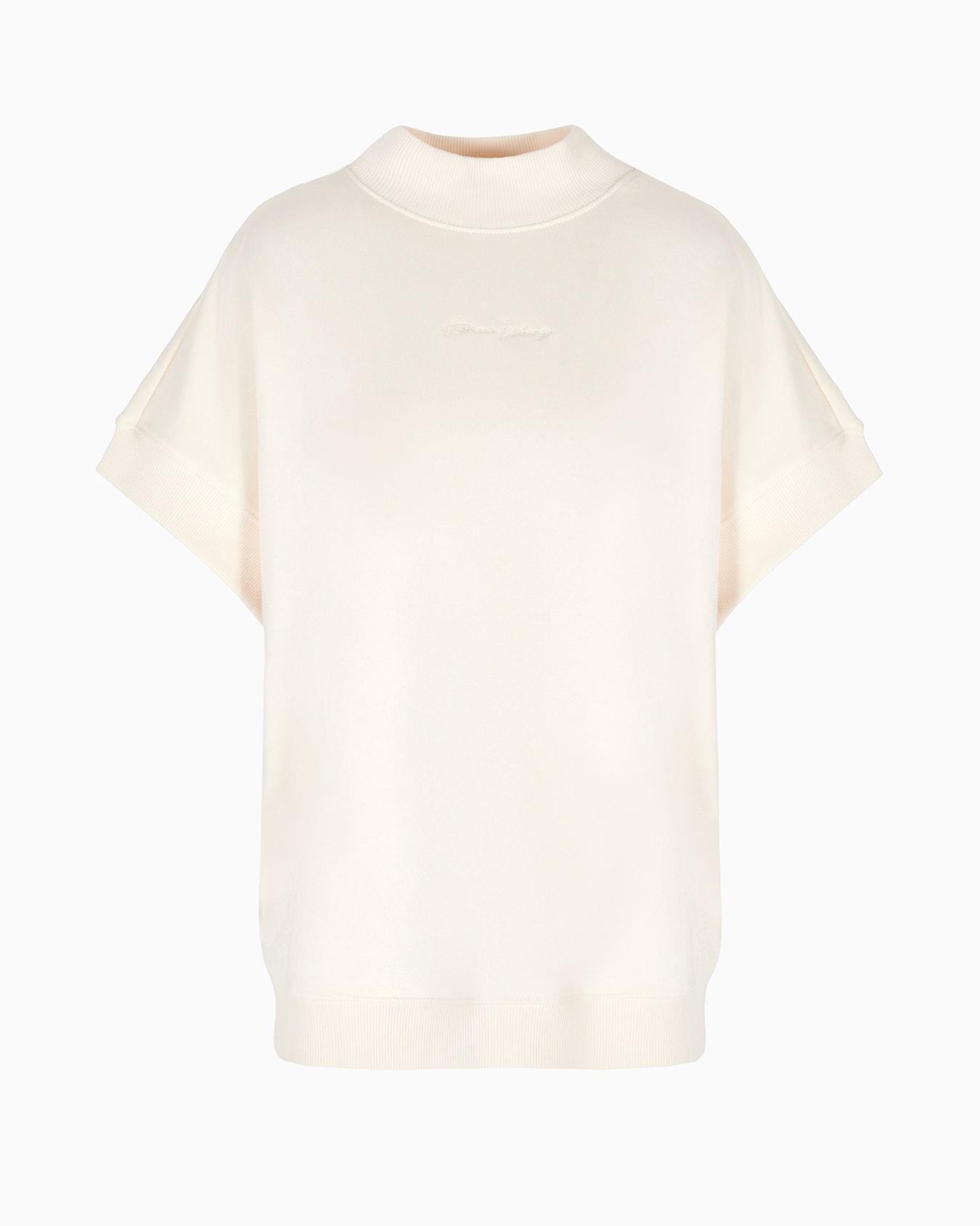 Kurzärmeliges Rollkragen-Sweatshirt aus ASV-Bio-Baumwolle Folie 0