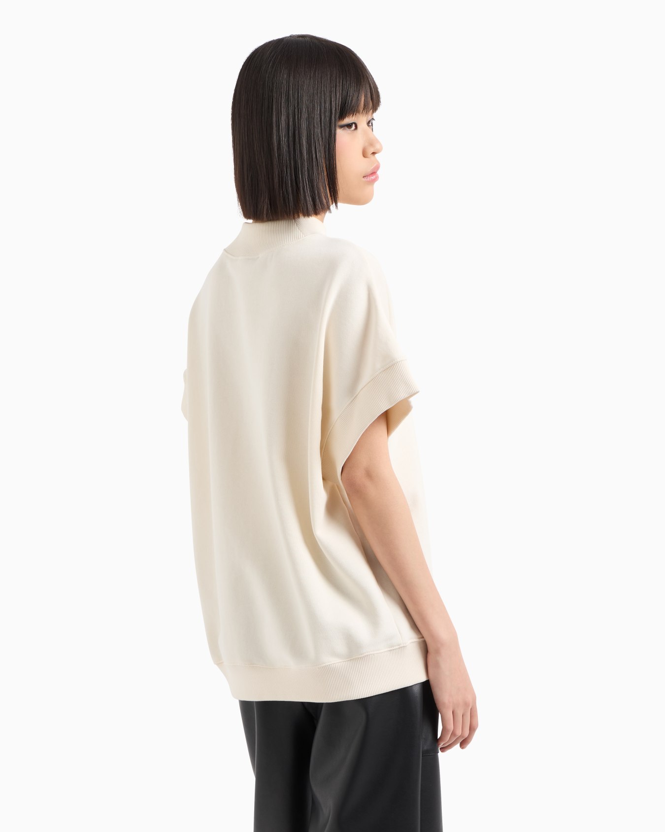Kurzärmeliges Rollkragen-Sweatshirt aus ASV-Bio-Baumwolle Folie 2