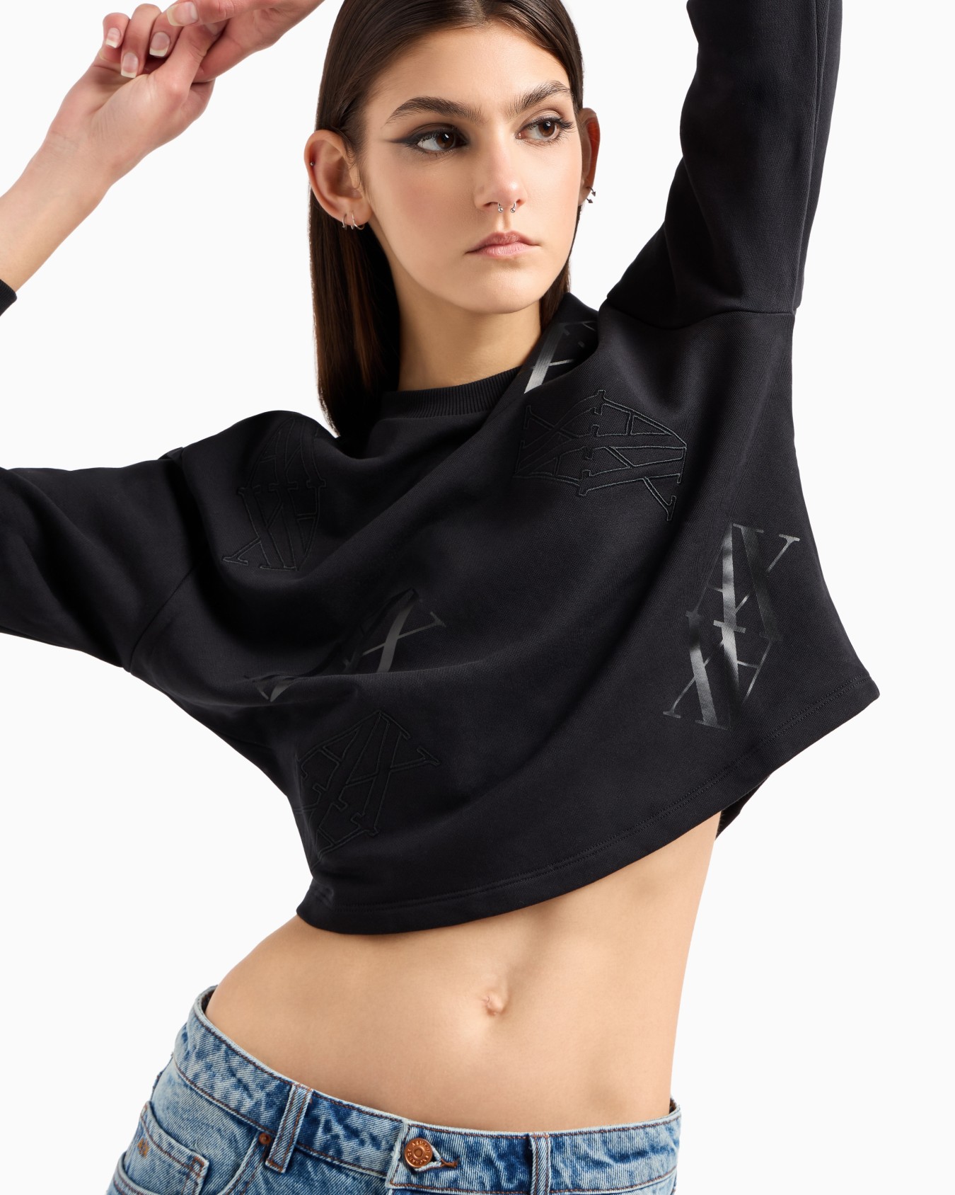 ASV Organic Cotton Monogram Logo Crewneck Sweatshirt Slide 4