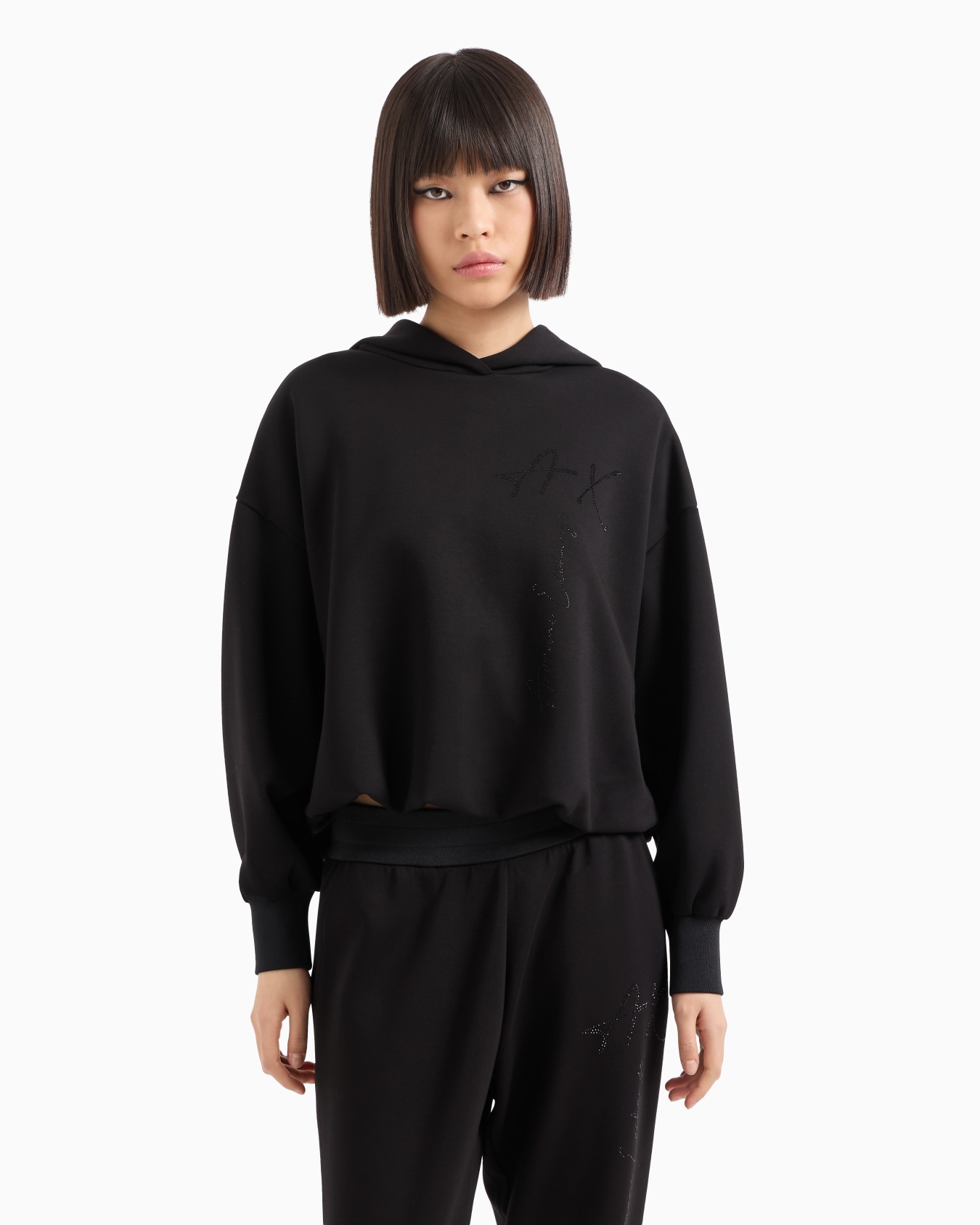 Oversized hoodie in ASV certified recycled fabric Slide 1