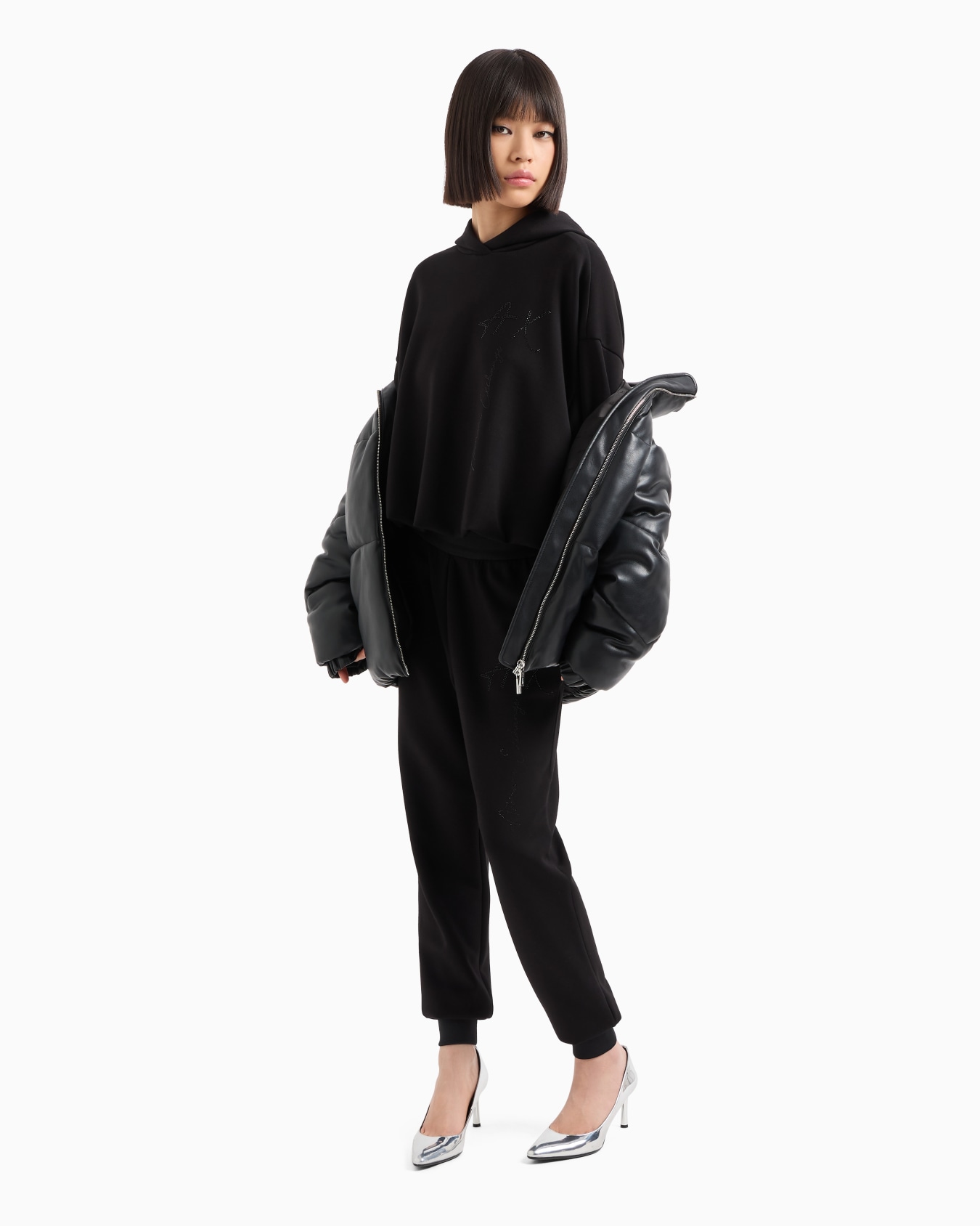Oversized hoodie in ASV certified recycled fabric Slide 3